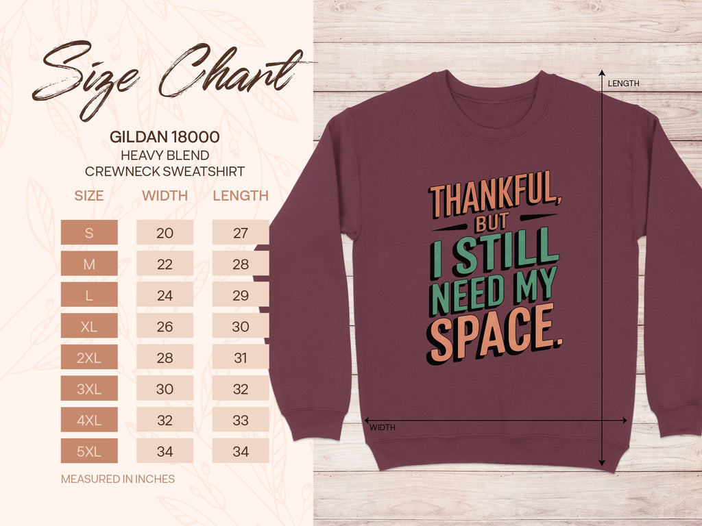 Thankful But I Still Need My Space Sweatshirt product