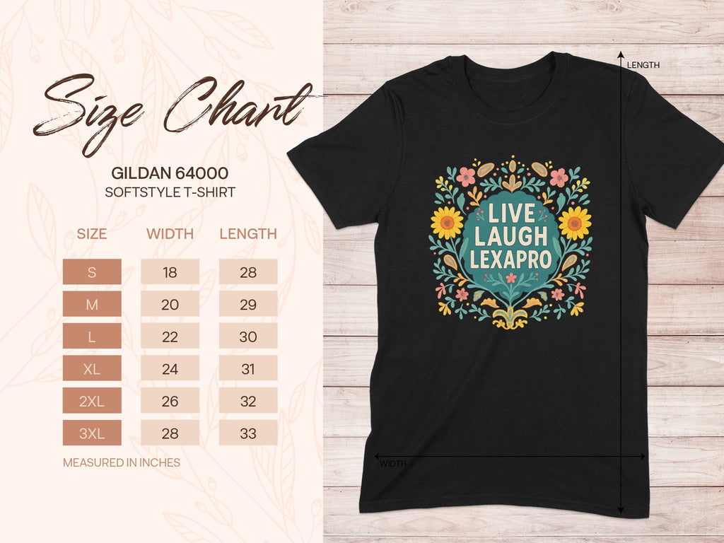 Live Laugh Lexapro Graphic T-shirt product type