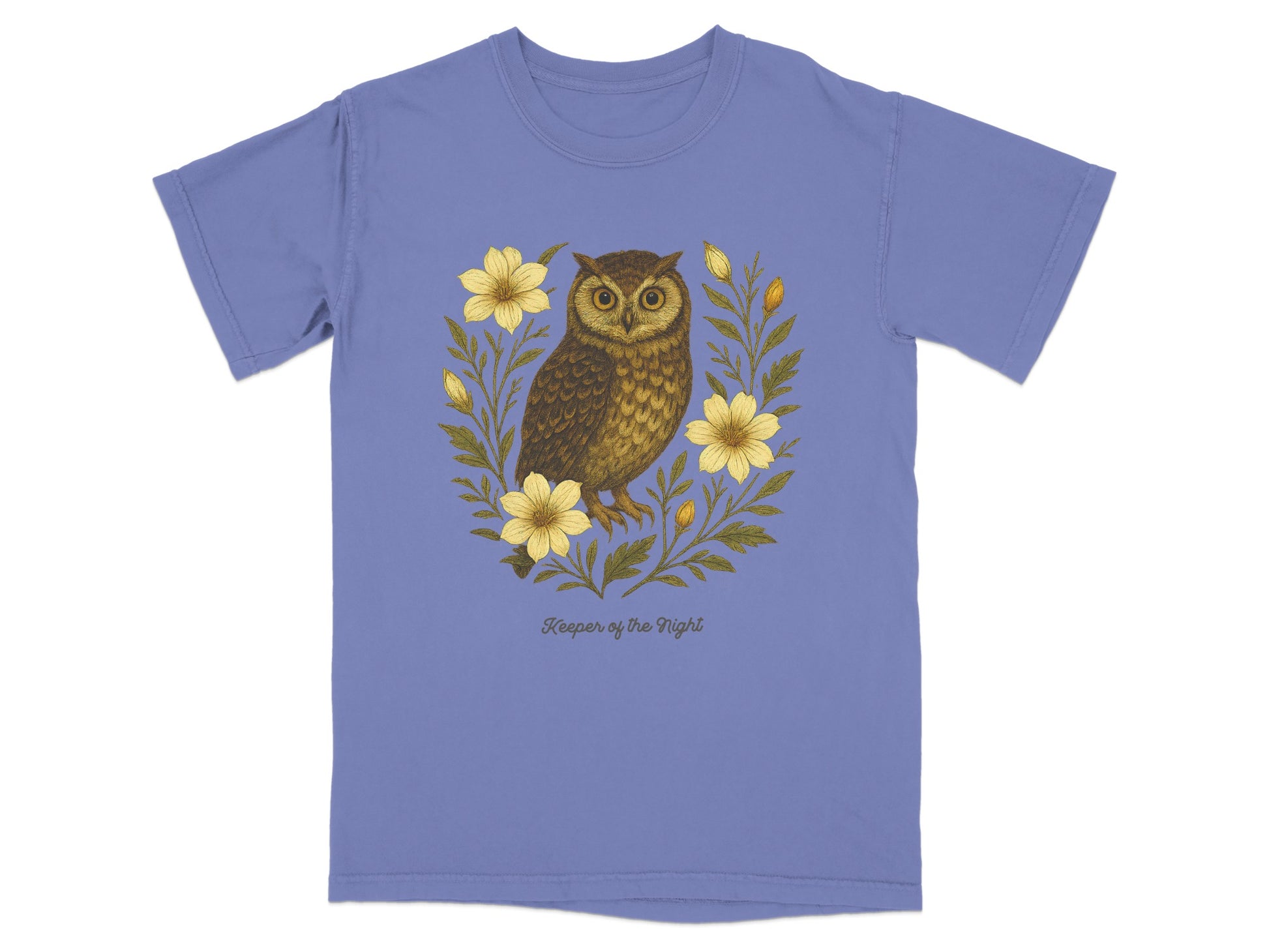 Owl Surrounded By Flowers Keeper of the Night product type
