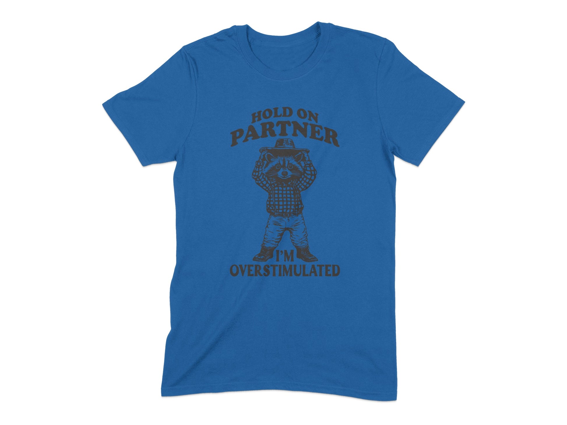 Hold On Partner I'm Overstimulated Shirt product type