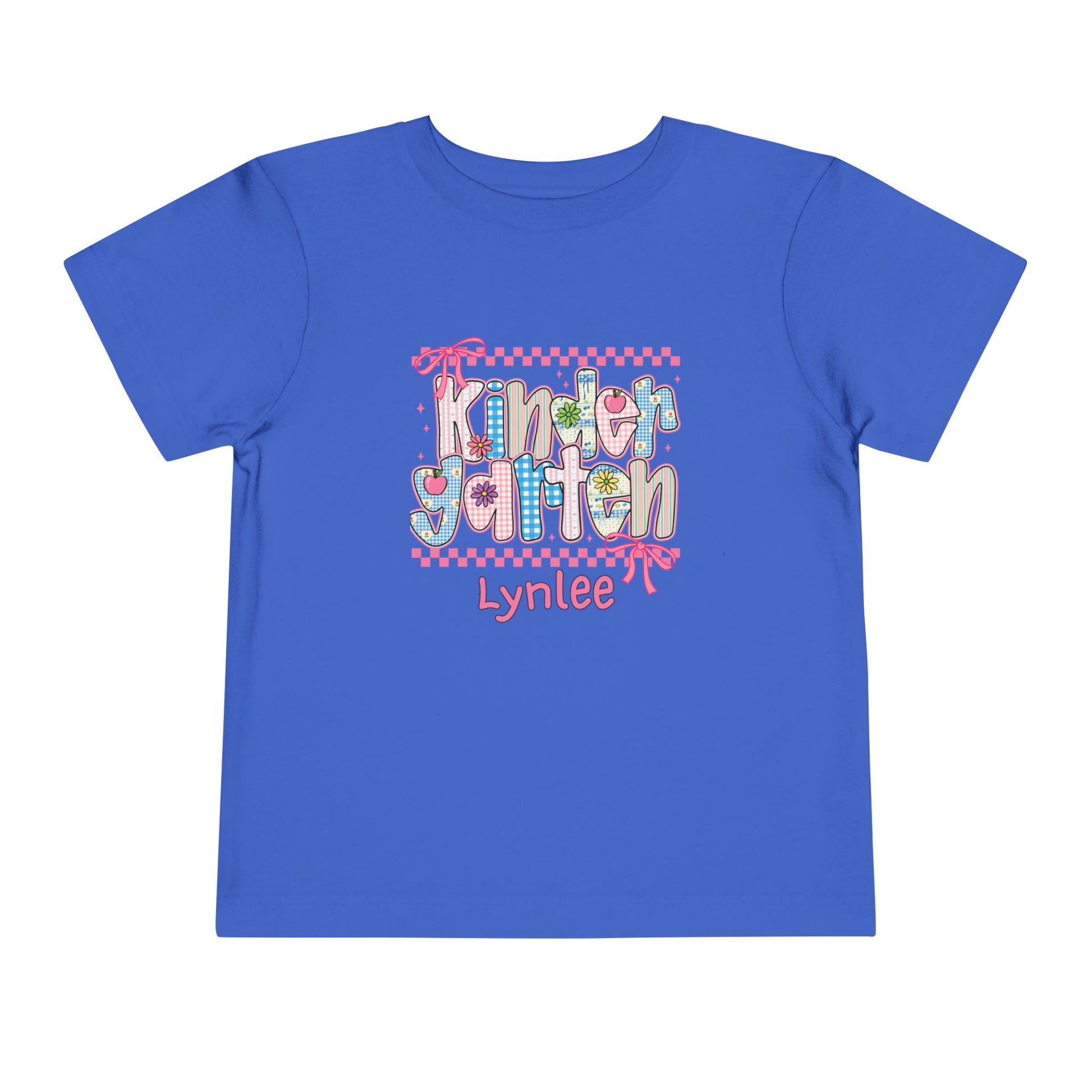 Kindergarten Personalized Back to School T-Shirt for Kids – Toddler Size 2T-5T - Custom Name – First Day of School Shirt