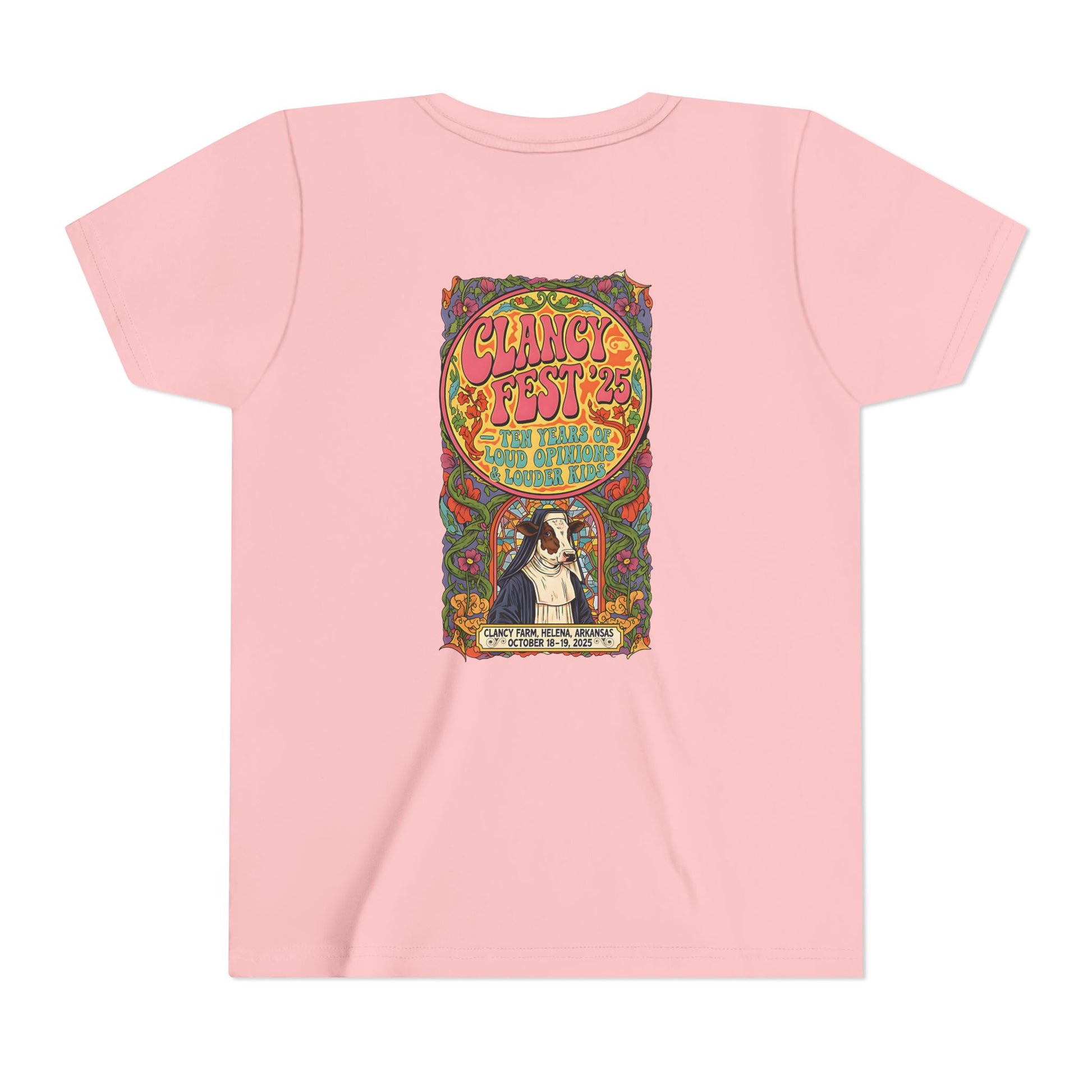 Custom ClancyFest 25 Youth Short Sleeve Extra Lightweight Cotton/Poly Tee, KIDS S-XL