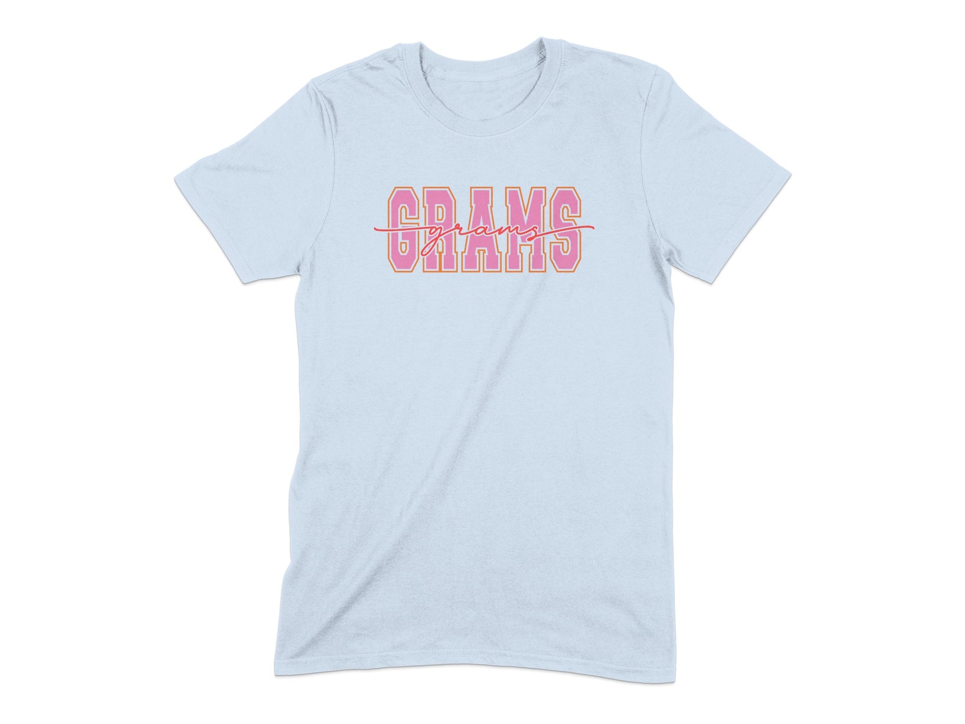 Grams Engraved Pink Letters with Lines T-shirt product