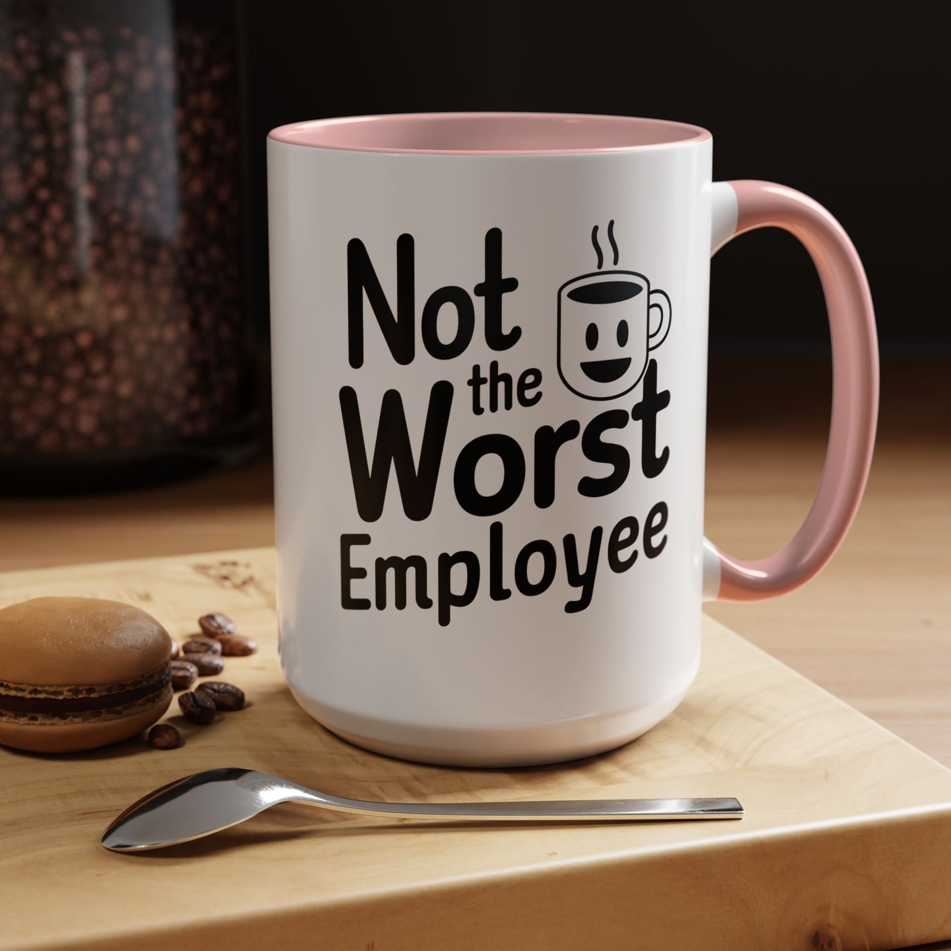 “Not the Worst Employee” Mug — Celebrating Bare Minimum Excellence Since 1970-Something – 11 oz & 15 oz