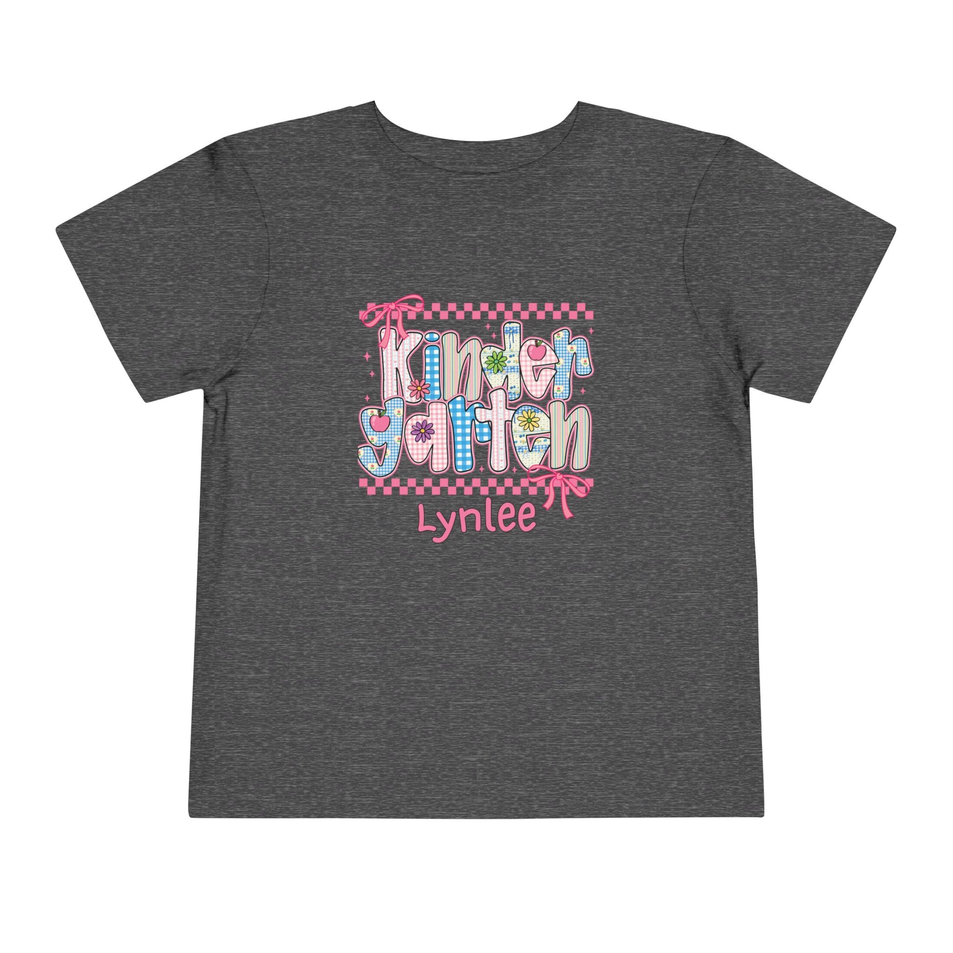 Kindergarten Personalized Back to School T-Shirt for Kids – Toddler Size 2T-5T - Custom Name – First Day of School Shirt