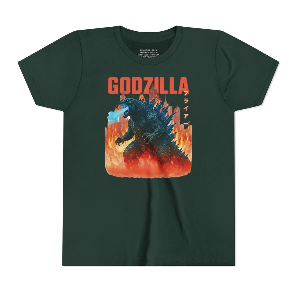 Custom Godzilla Youth Short Sleeve Tee