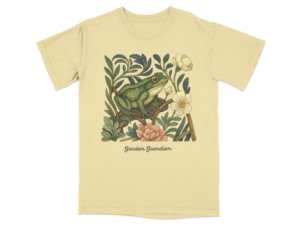 Garden Guardian Frog with Flowers T-Shirt product type