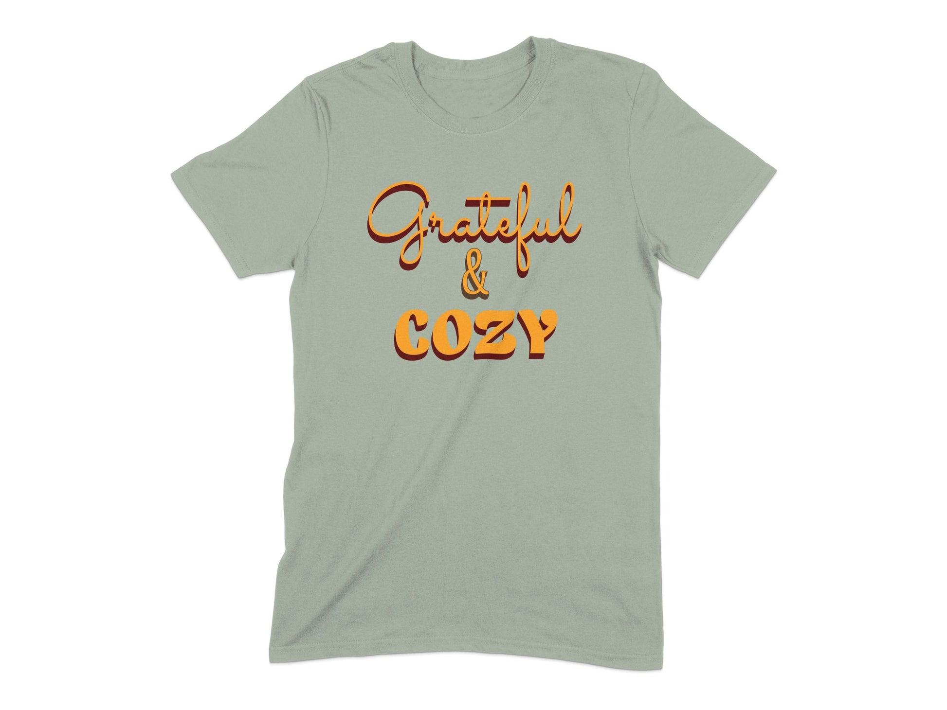 Grateful and Cozy Graphic Tee Shirt product type
