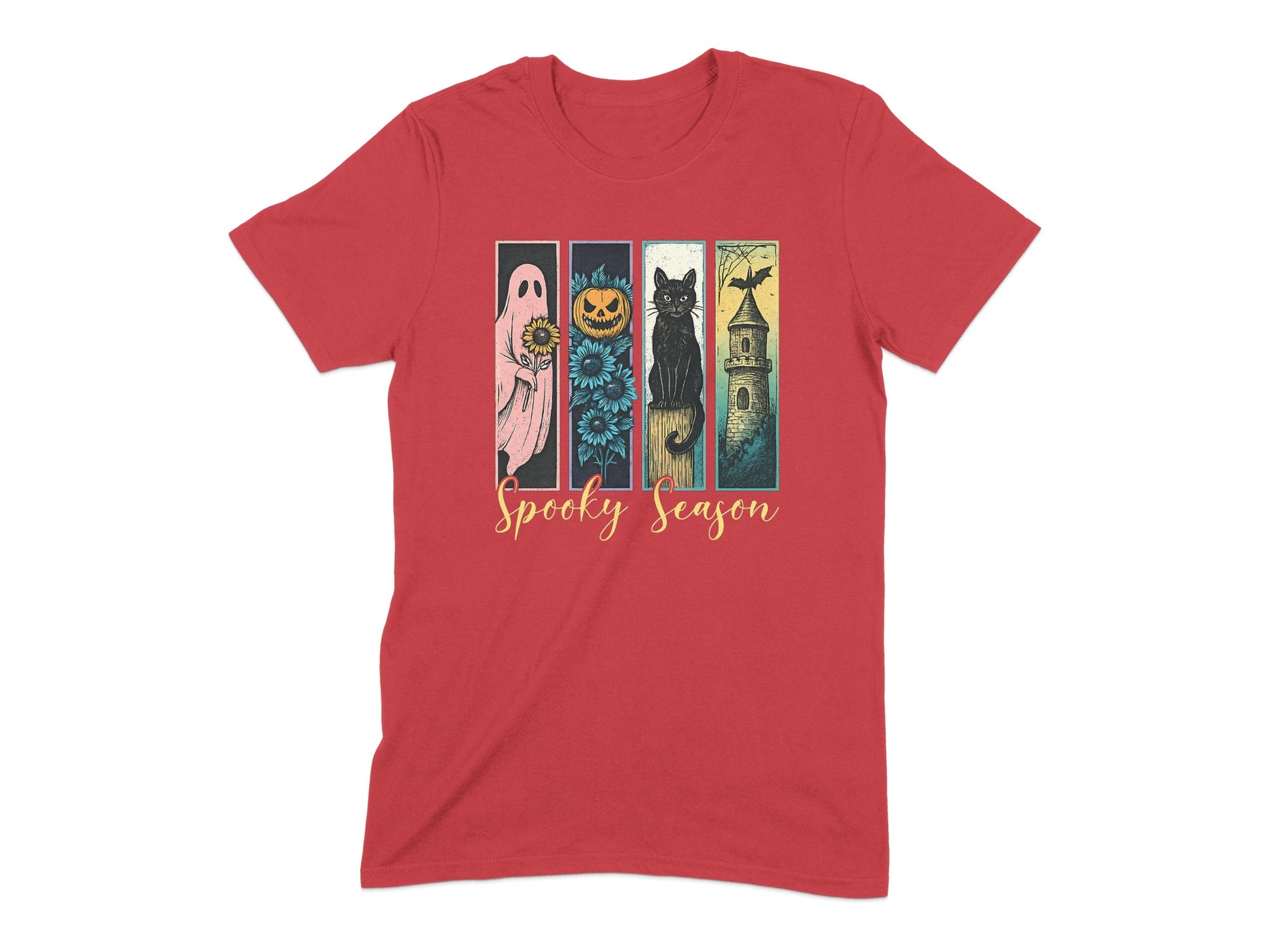 Spooky Season Halloween Cats and Ghost T-shirt product type