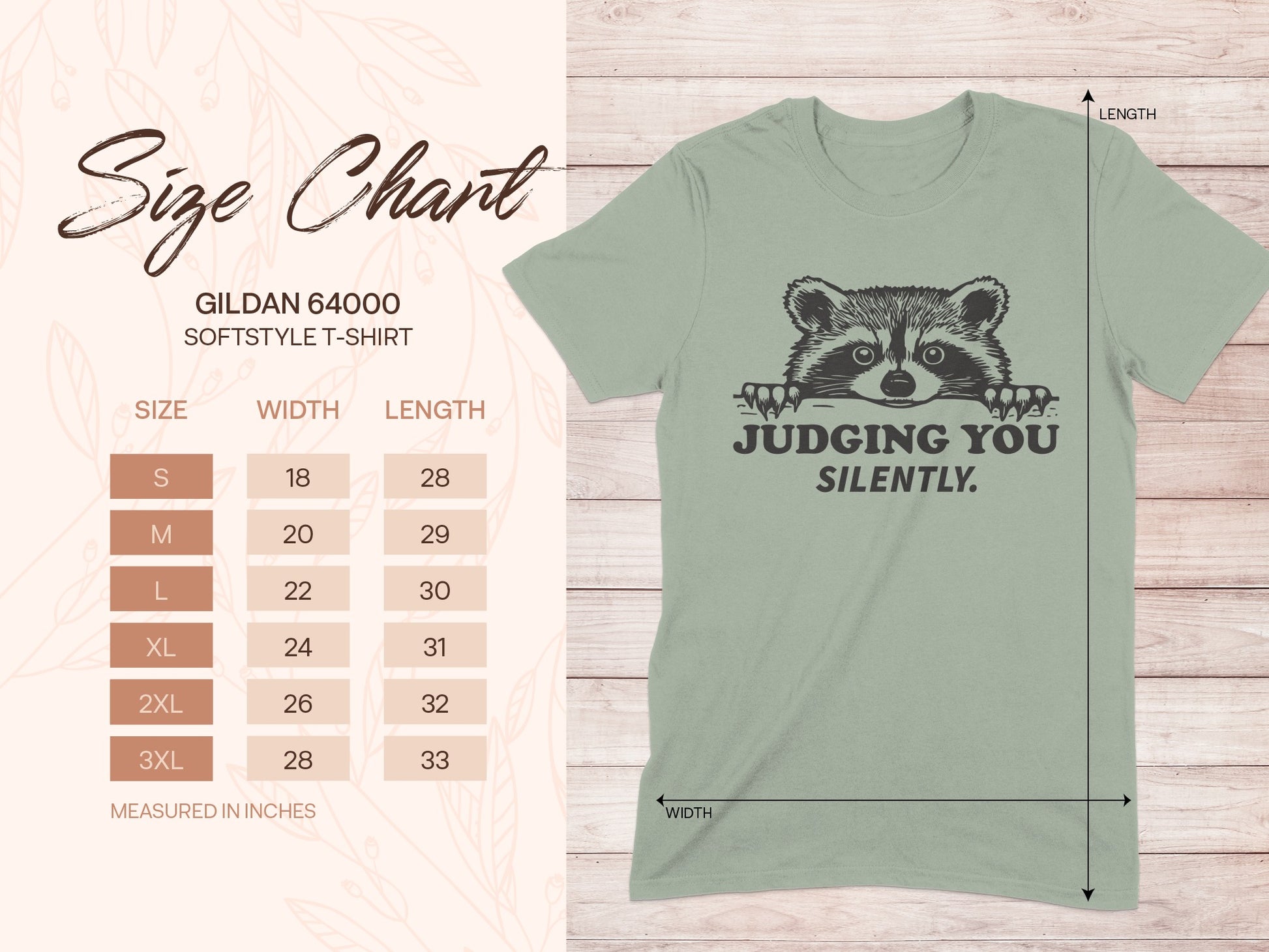Judging You Silently Raccoon Graphic T-Shirt product
