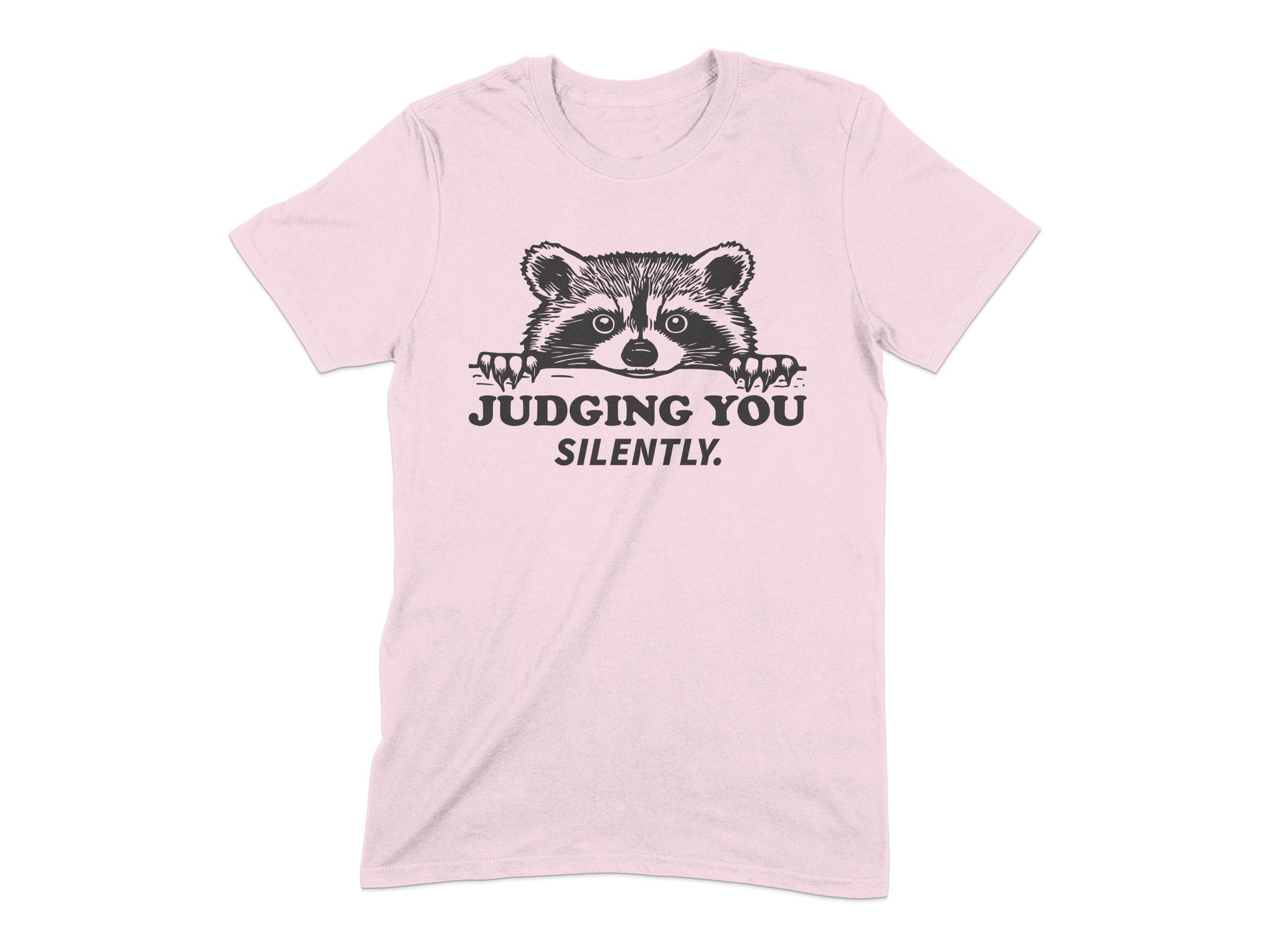 Judging You Silently Raccoon Graphic T-Shirt product type
