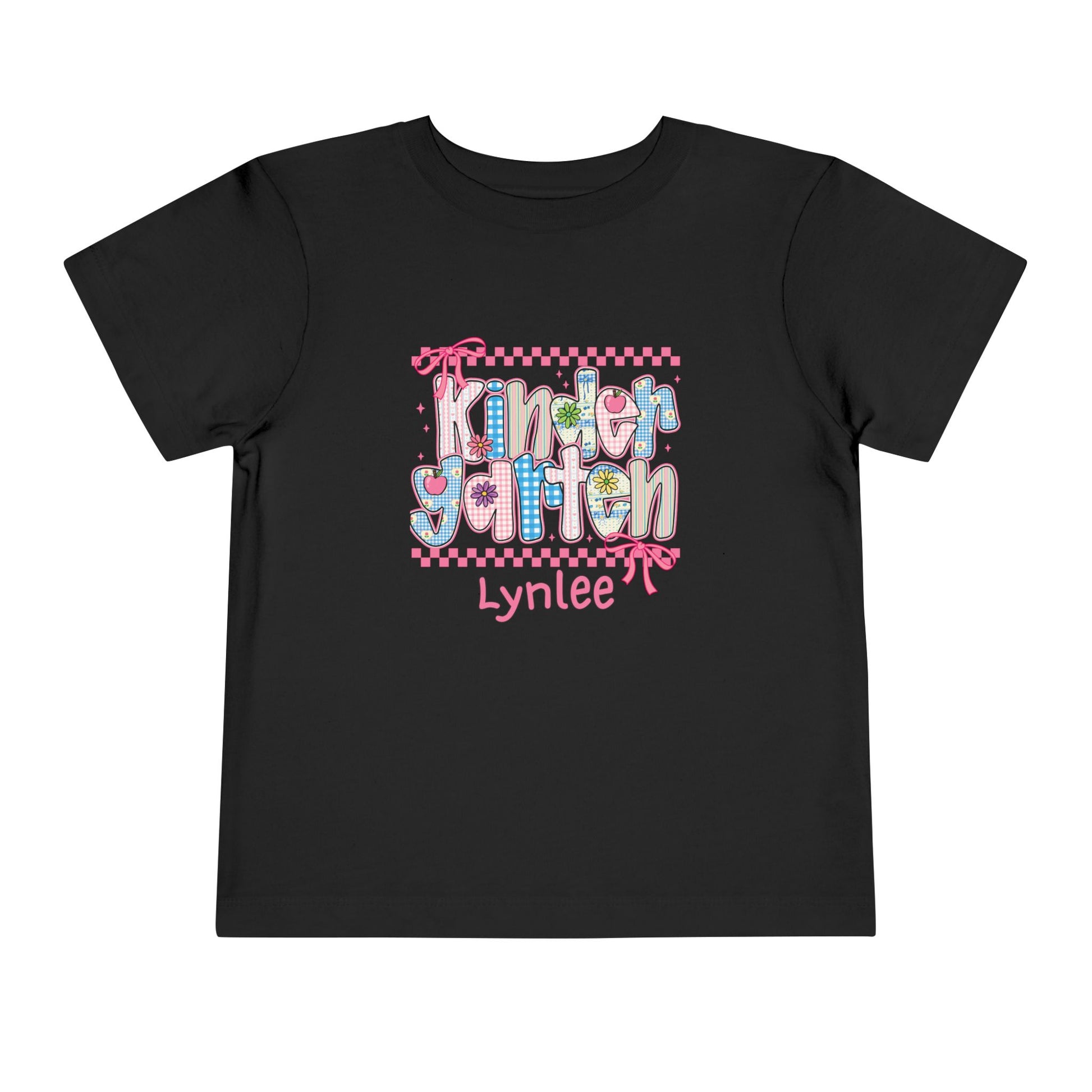 Kindergarten Personalized Back to School T-Shirt for Kids – Toddler Size 2T-5T - Custom Name – First Day of School Shirt