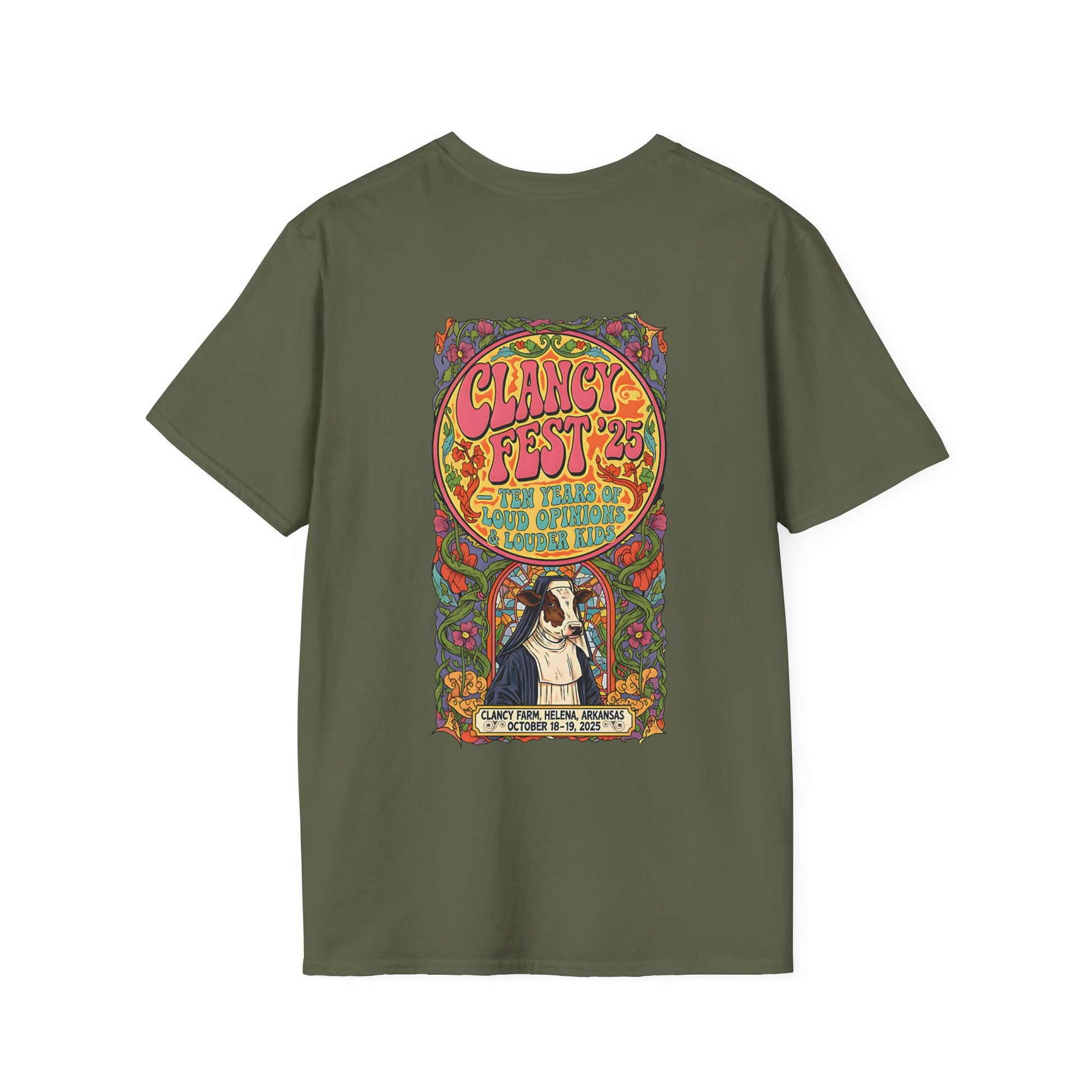 Custom ClancyFest 25 Adult Short Sleeve Tee, Unisex Softstyle T-Shirt, XS-5X