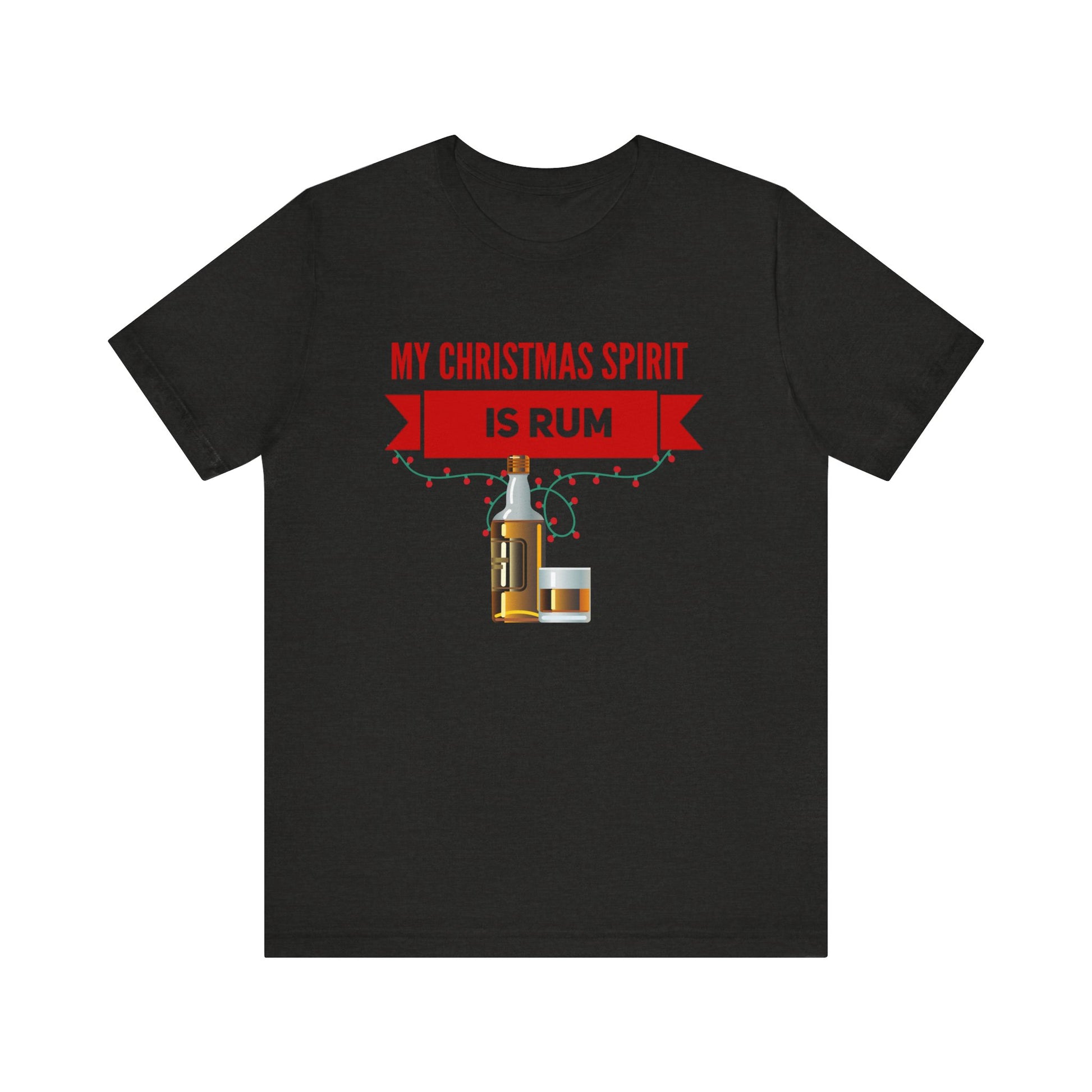 My Christmas Spirit Is Rum Unisex Jersey Short Sleeve Graphic Tee