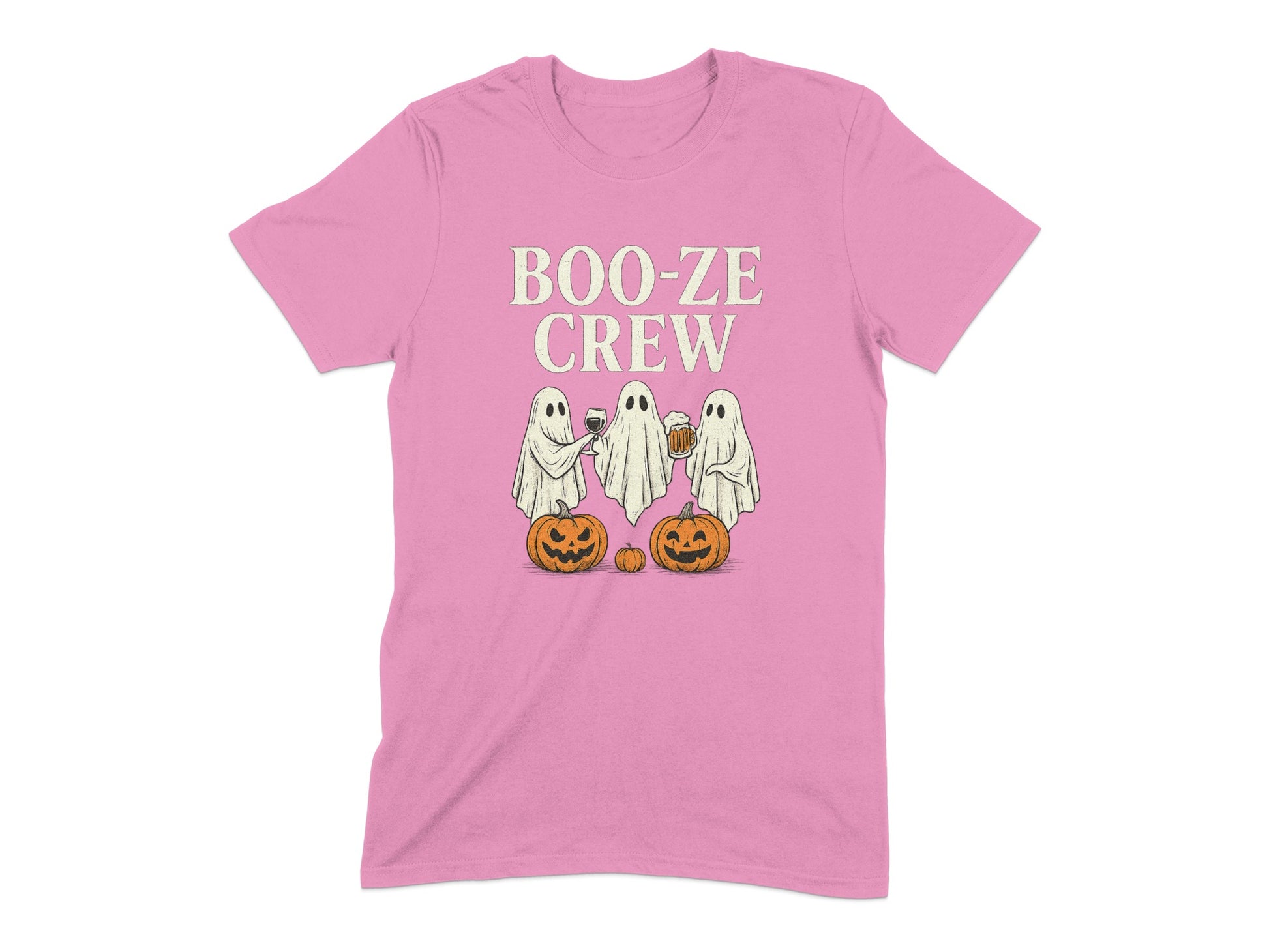 Boo-ze Crew Ghosts and Pumpkins T-shirt product type