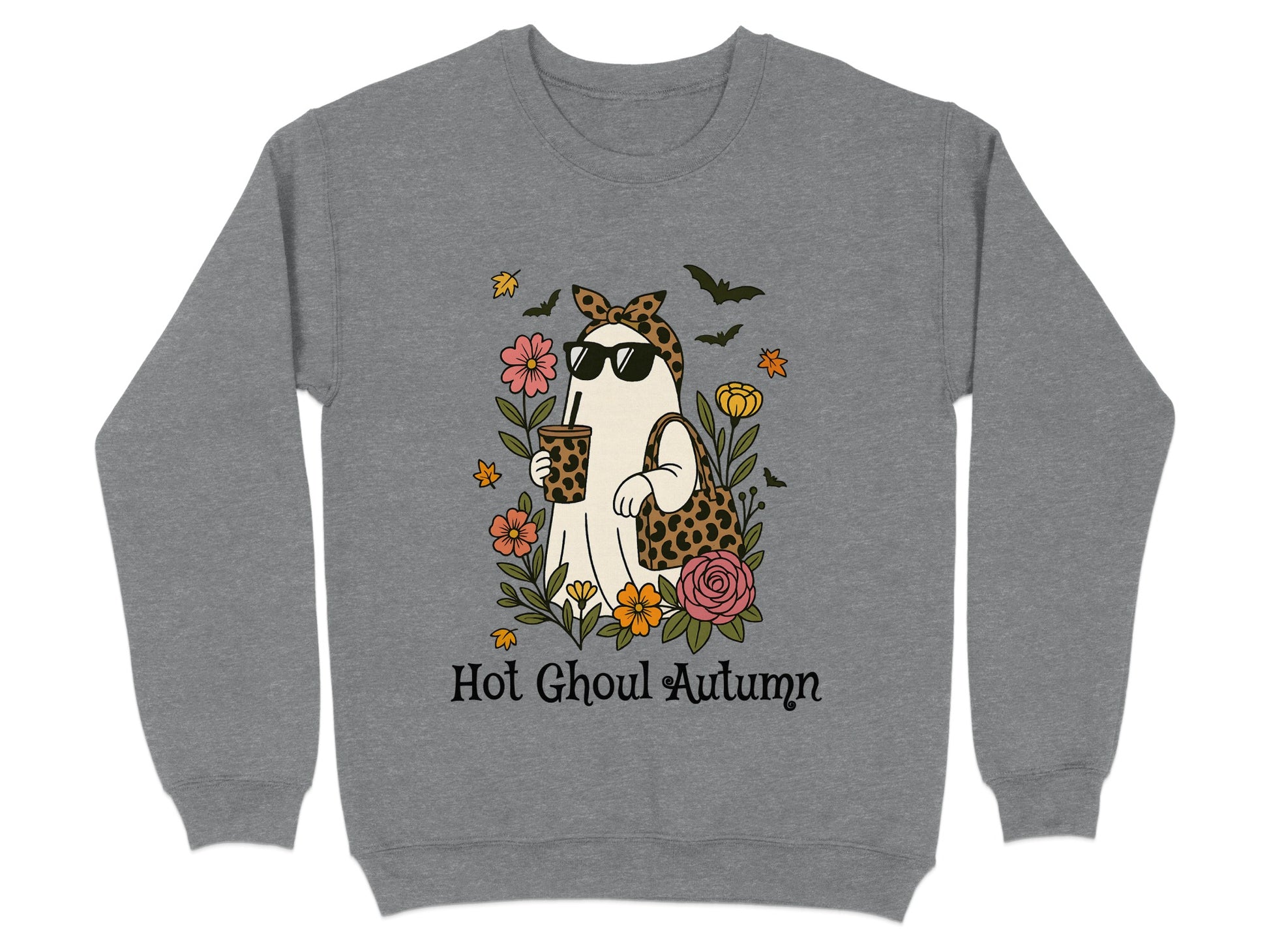 Hot Ghoul Autumn Halloween Ghost Sweatshirt product type
