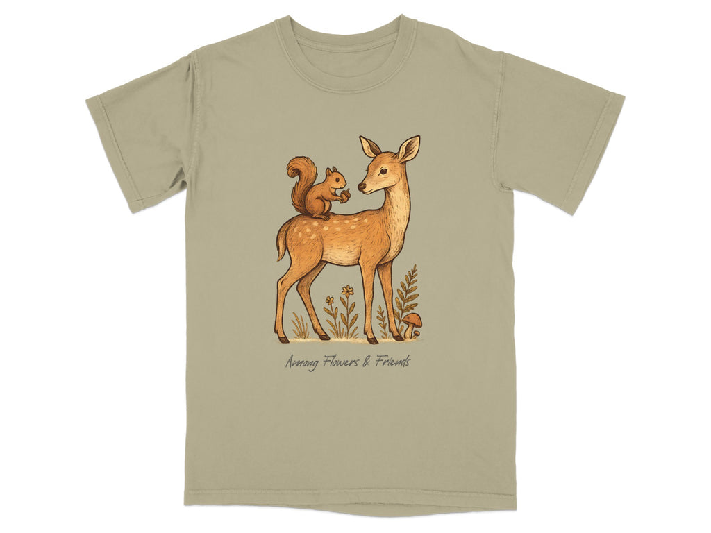 Animal Friends and Flowers Graphic Tee product