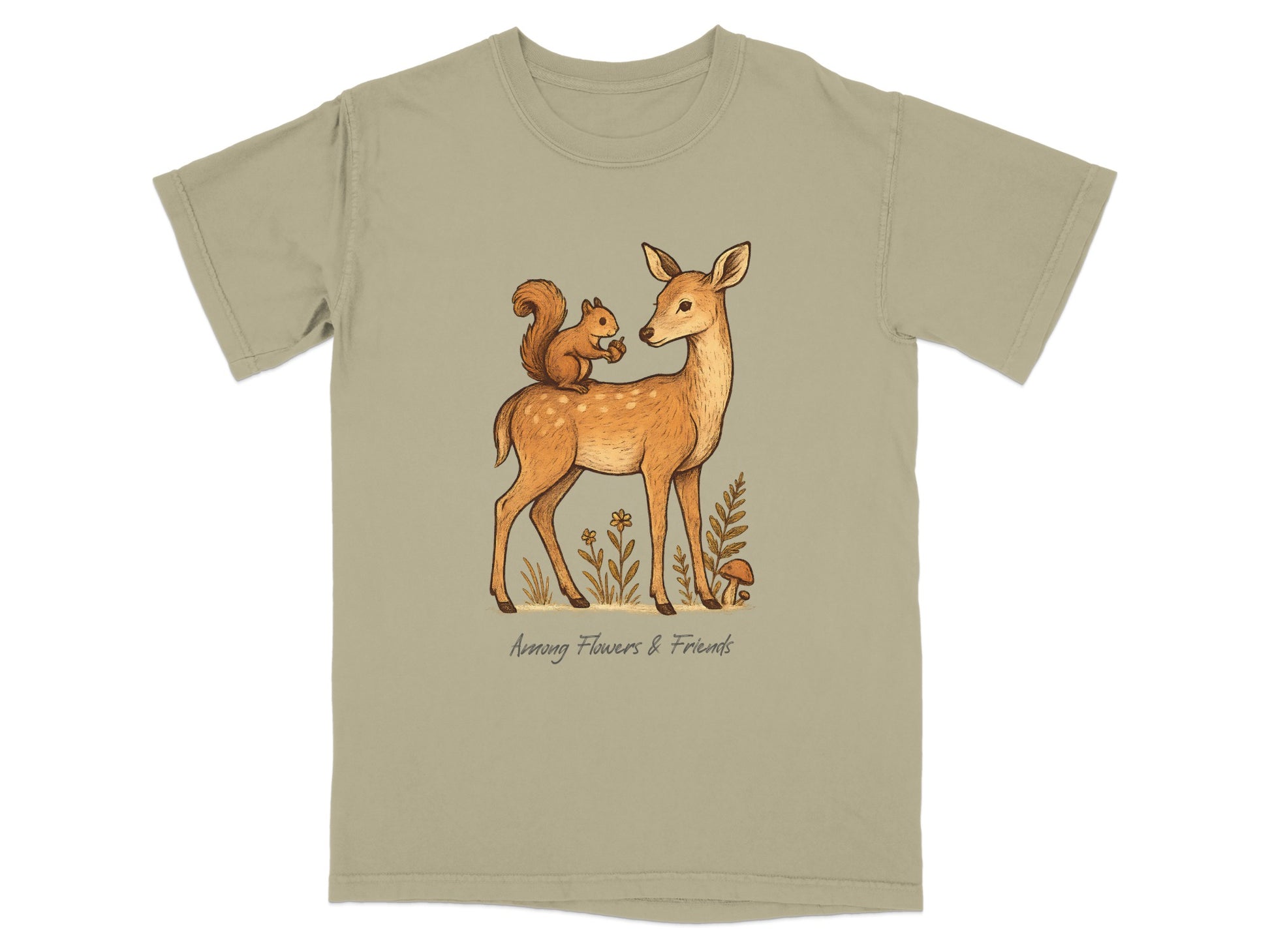 Animal Friends and Flowers Graphic Tee product