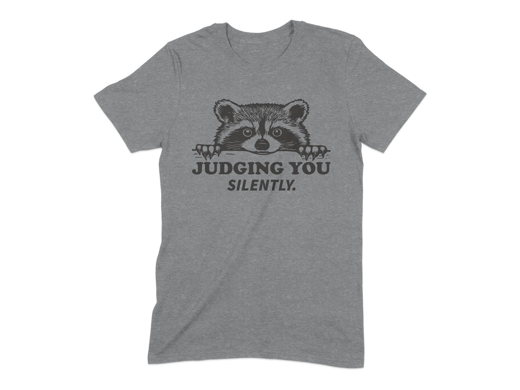 Judging You Silently Raccoon Graphic T-shirt product