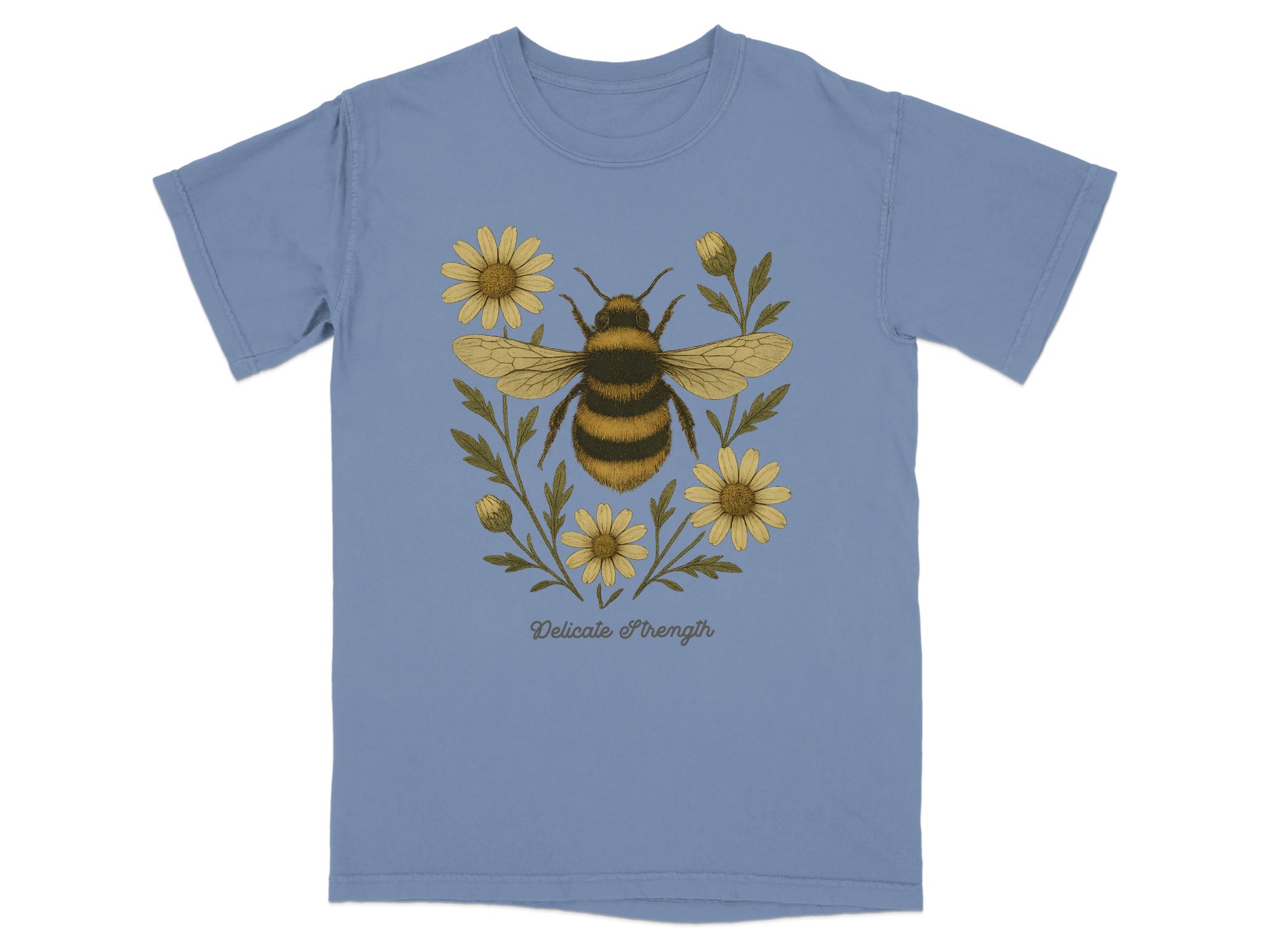 Delicate Strength Bee and Flowers T-Shirt product