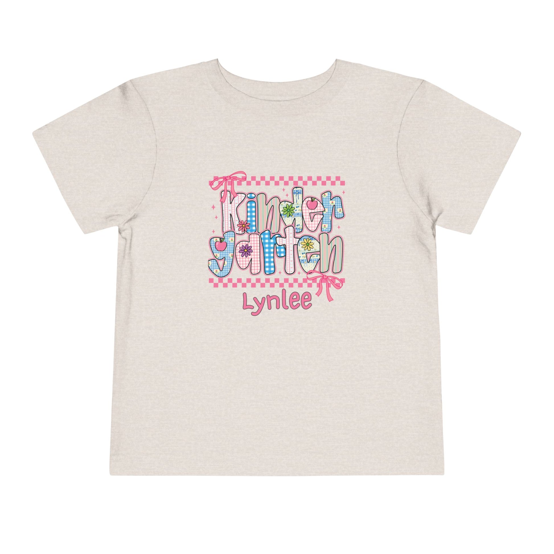Kindergarten Personalized Back to School T-Shirt for Kids – Toddler Size 2T-5T - Custom Name – First Day of School Shirt