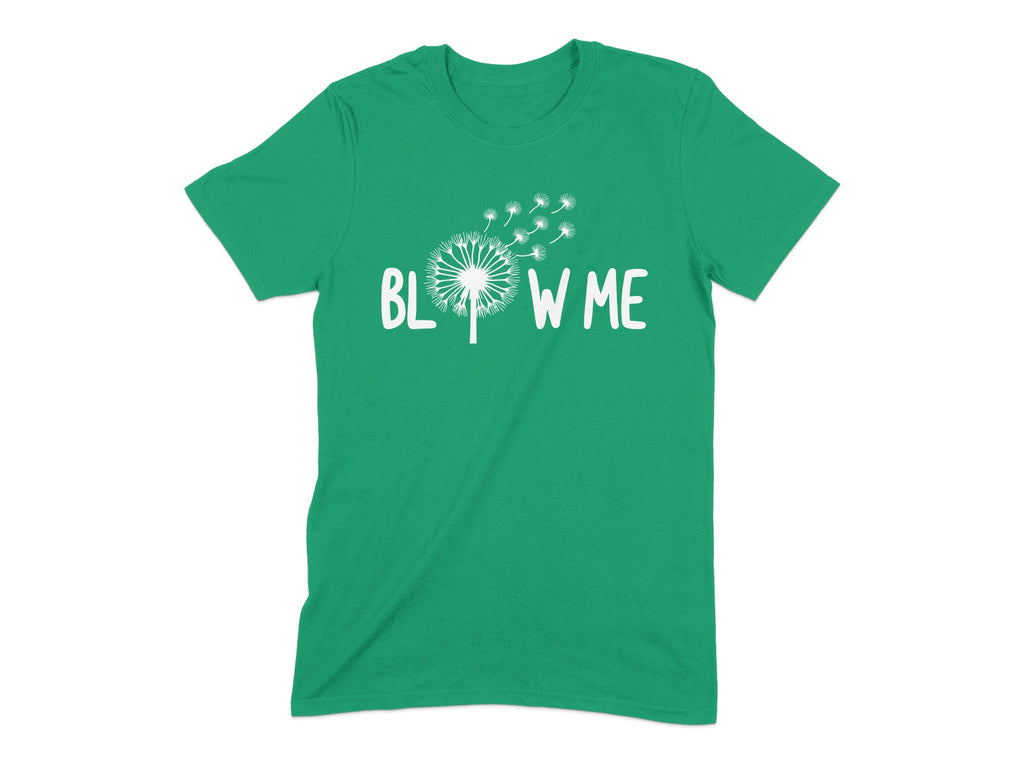 Blow Me Dandelion Graphic Green T-shirt product type