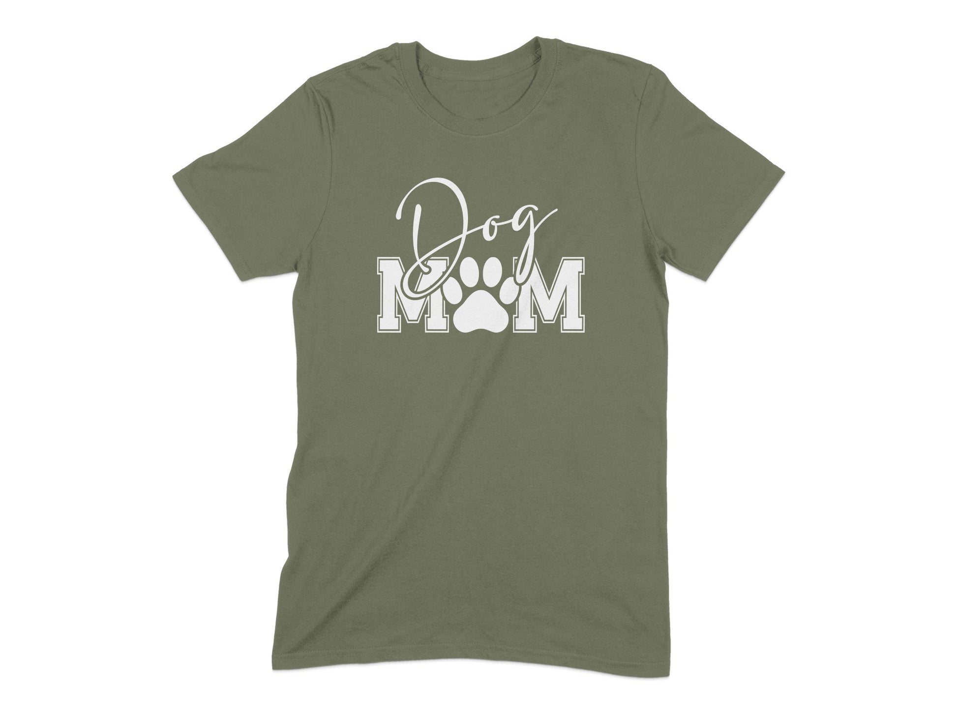 Dog Mom Paw Print Graphic T-Shirt for Pet Lovers product type