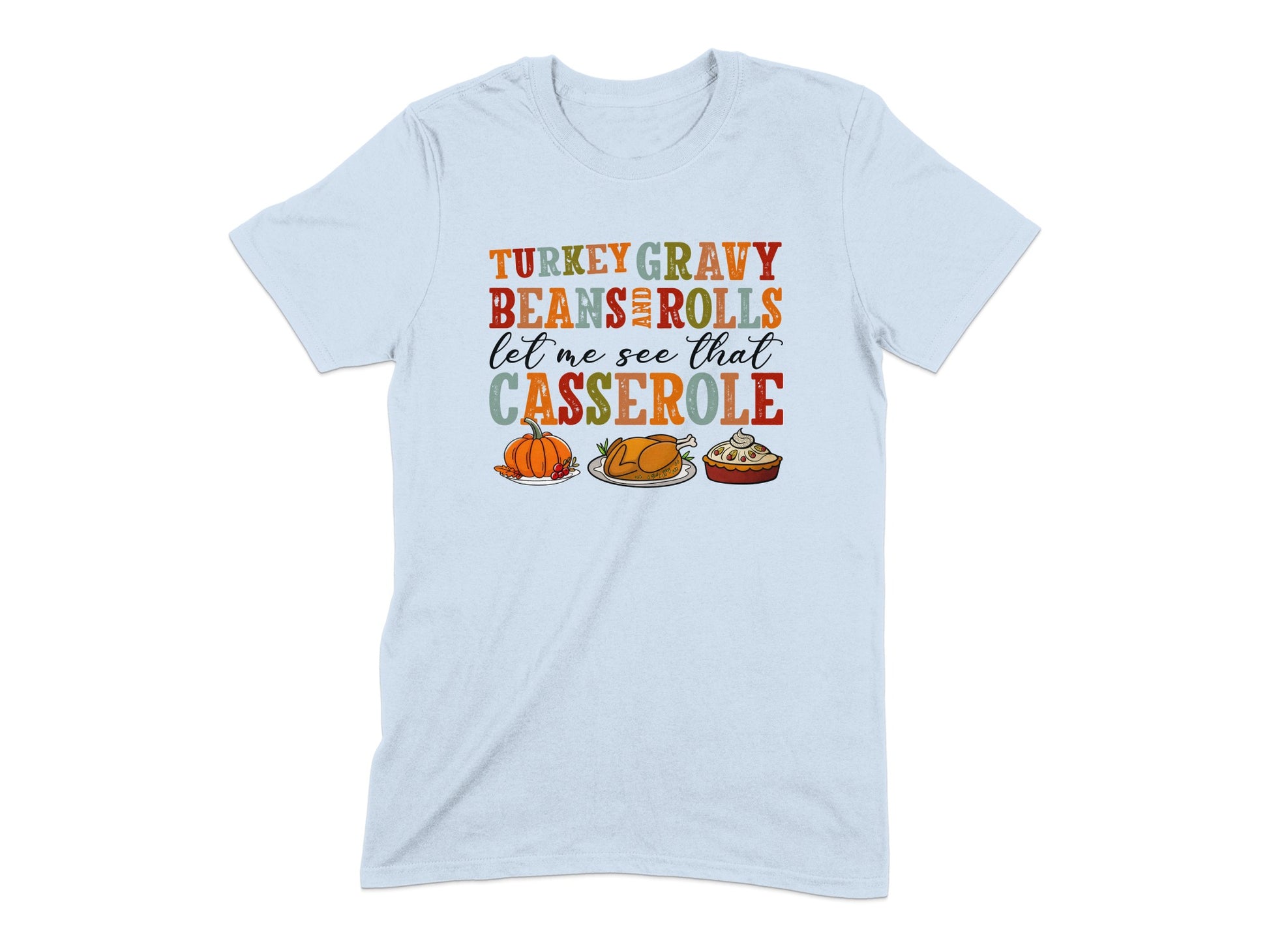 Thanksgiving Feast Graphic Print Tee Shirt product