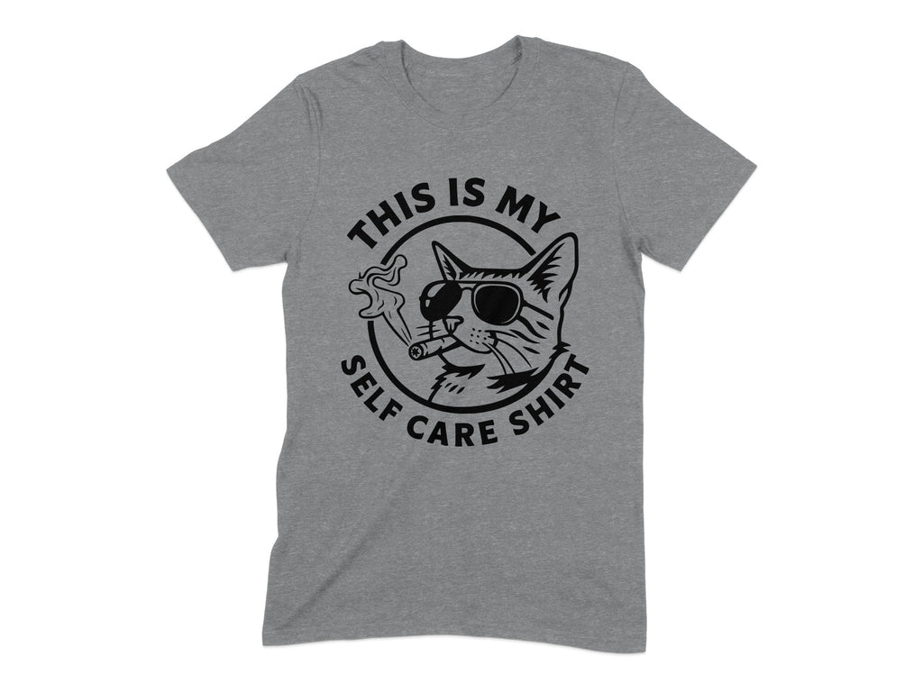 This Is My Self Care Shirt Cat Sunglasses Graphic Shirt product type