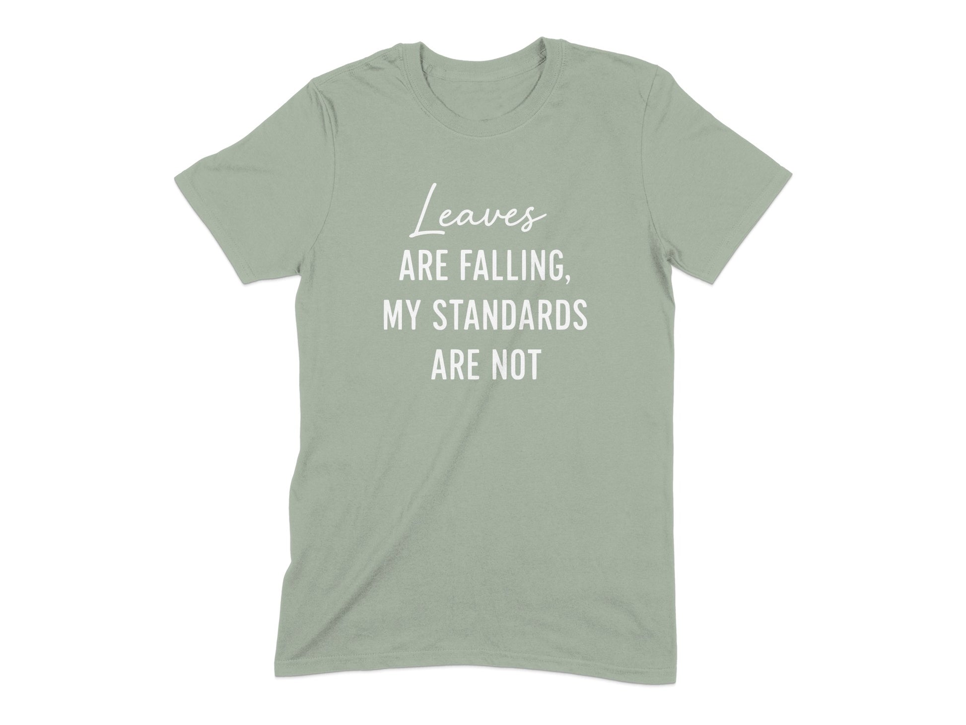 Leaves Are Falling My Standards Are Not T-shirt product