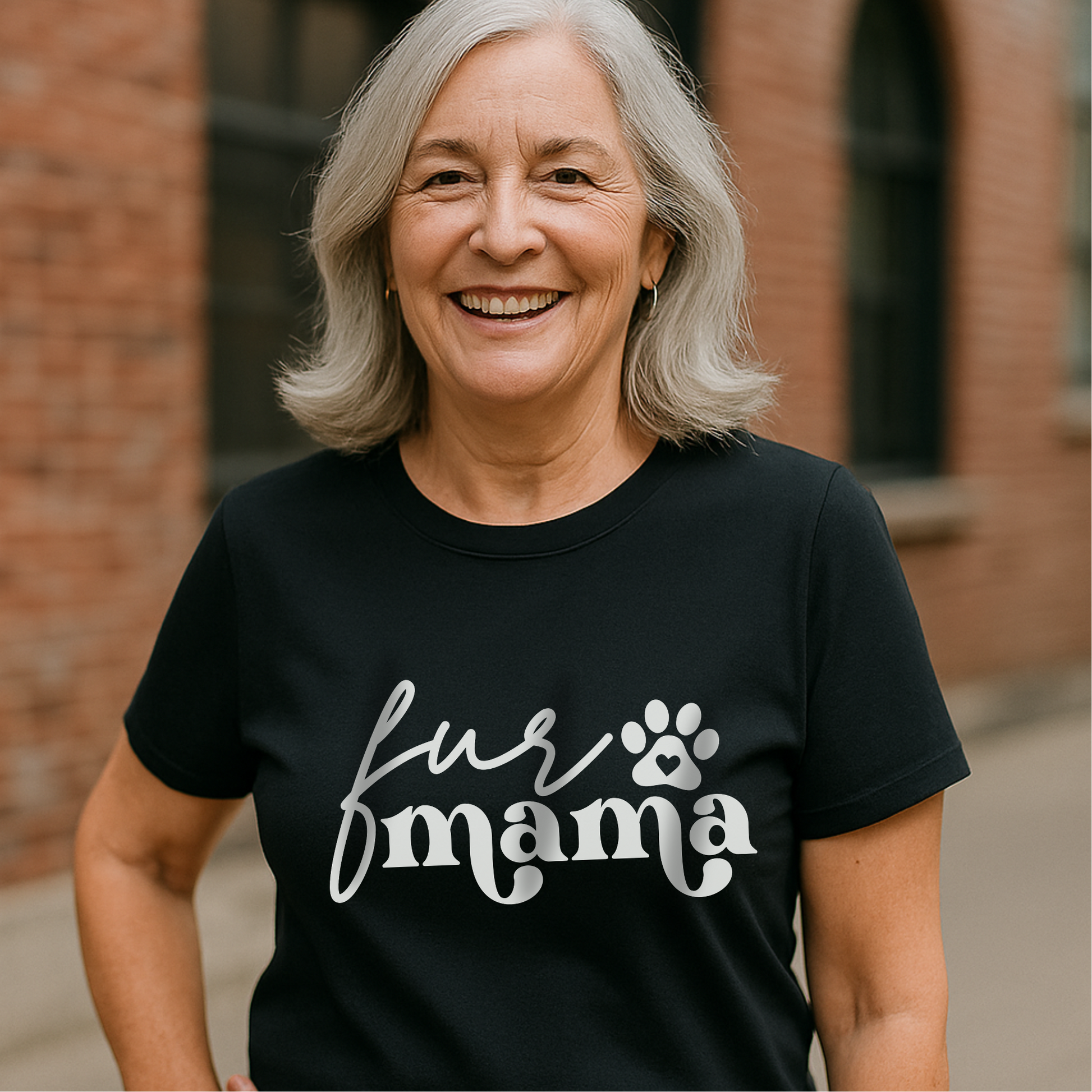 Fur Mama Dog Lover Shirt – Fun Doggo Mom or Dad Fur Baby T-Shirt Gift XS-5X