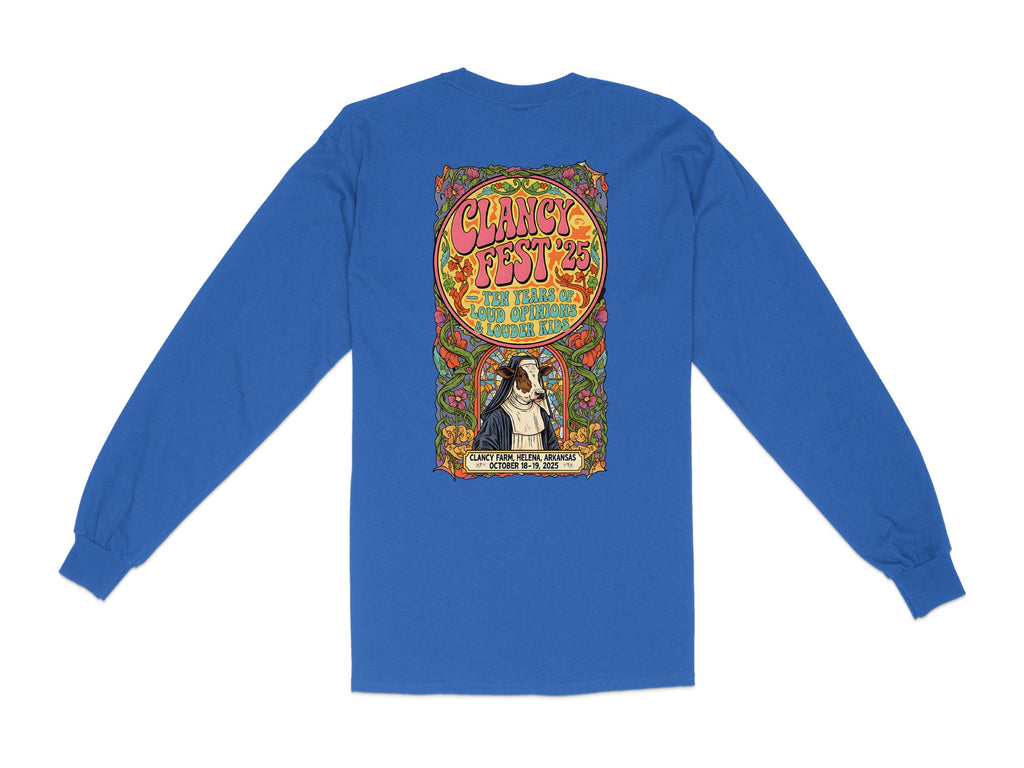 Clancy Fest 25 Blue Long Sleeve Festival Shirt product