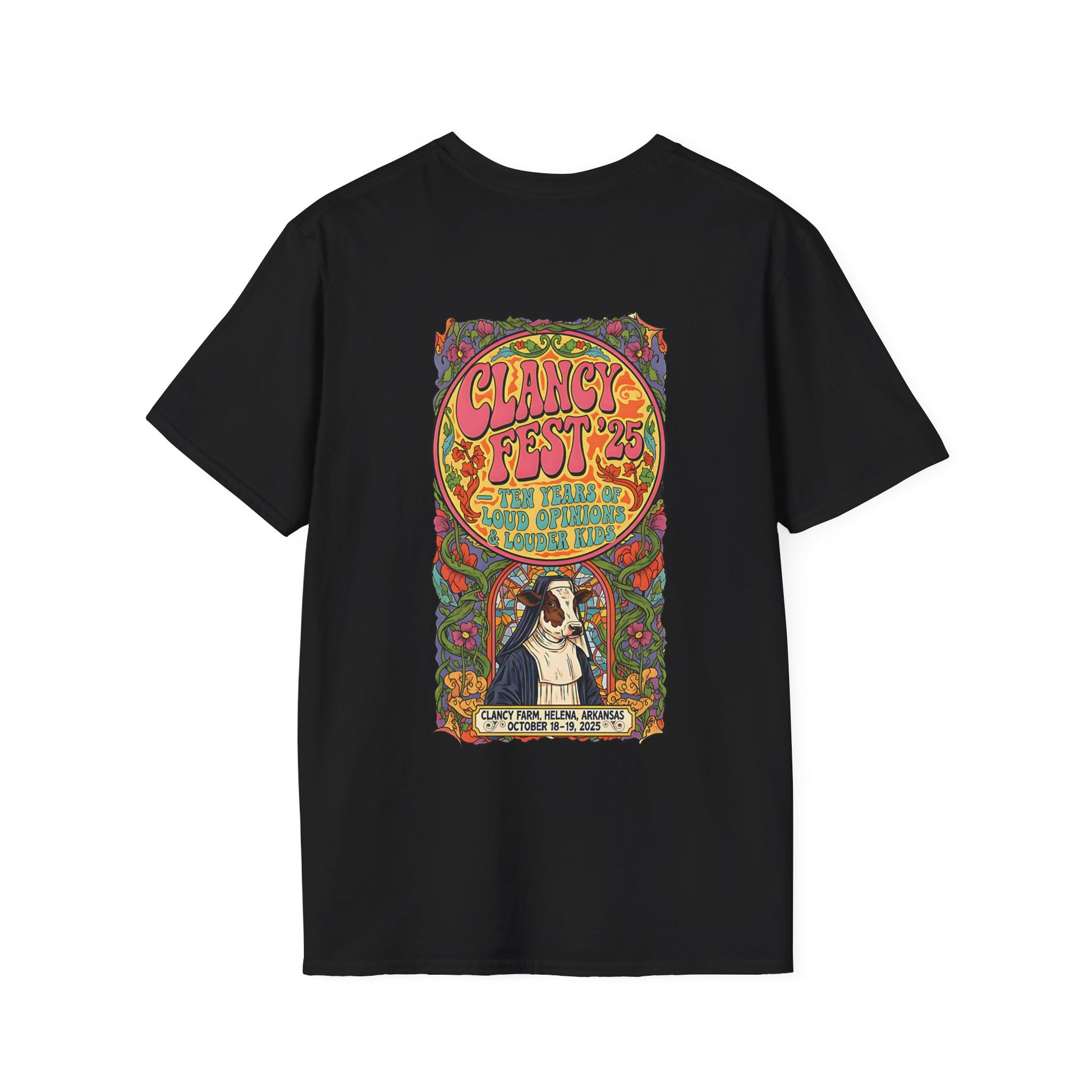 Custom ClancyFest 25 Adult Short Sleeve Tee, Unisex Softstyle T-Shirt, XS-5X