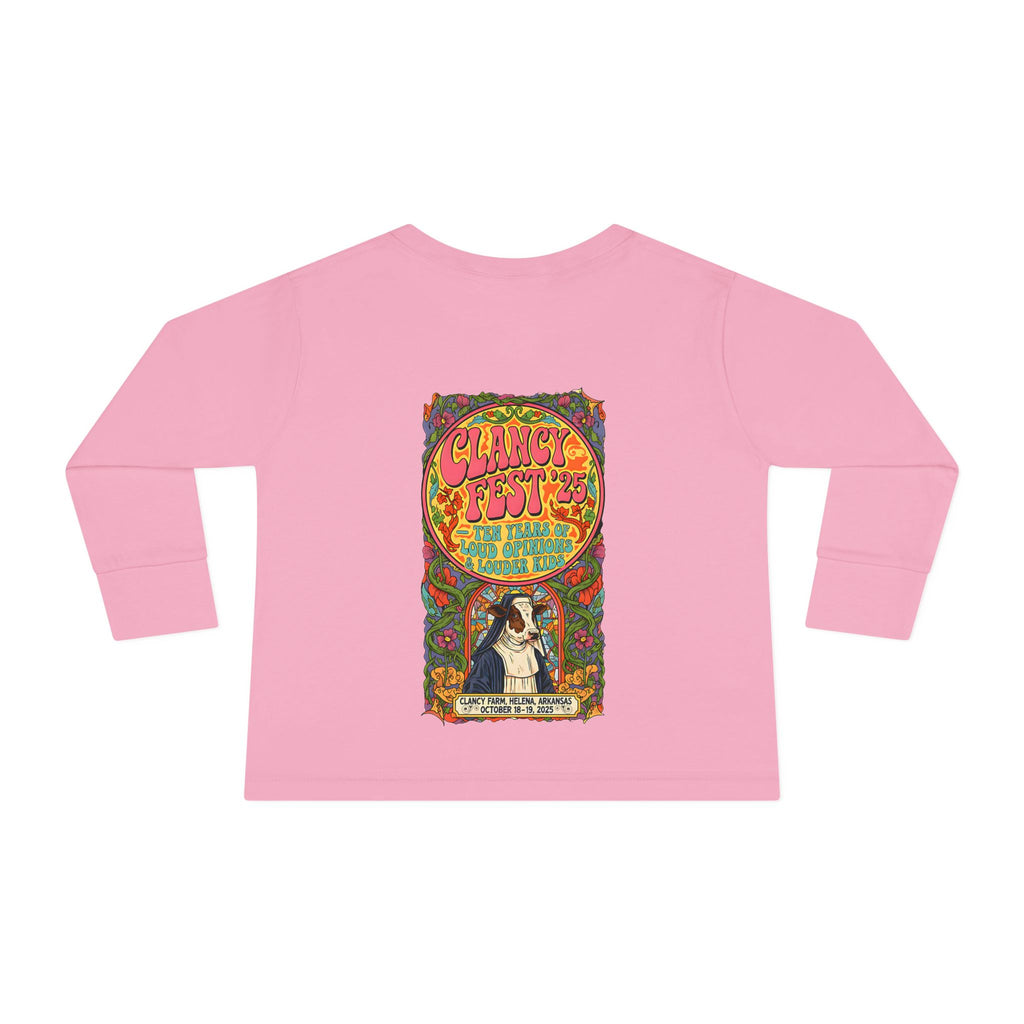 Custom ClancyFest 25 Toddler Long Sleeve Tee