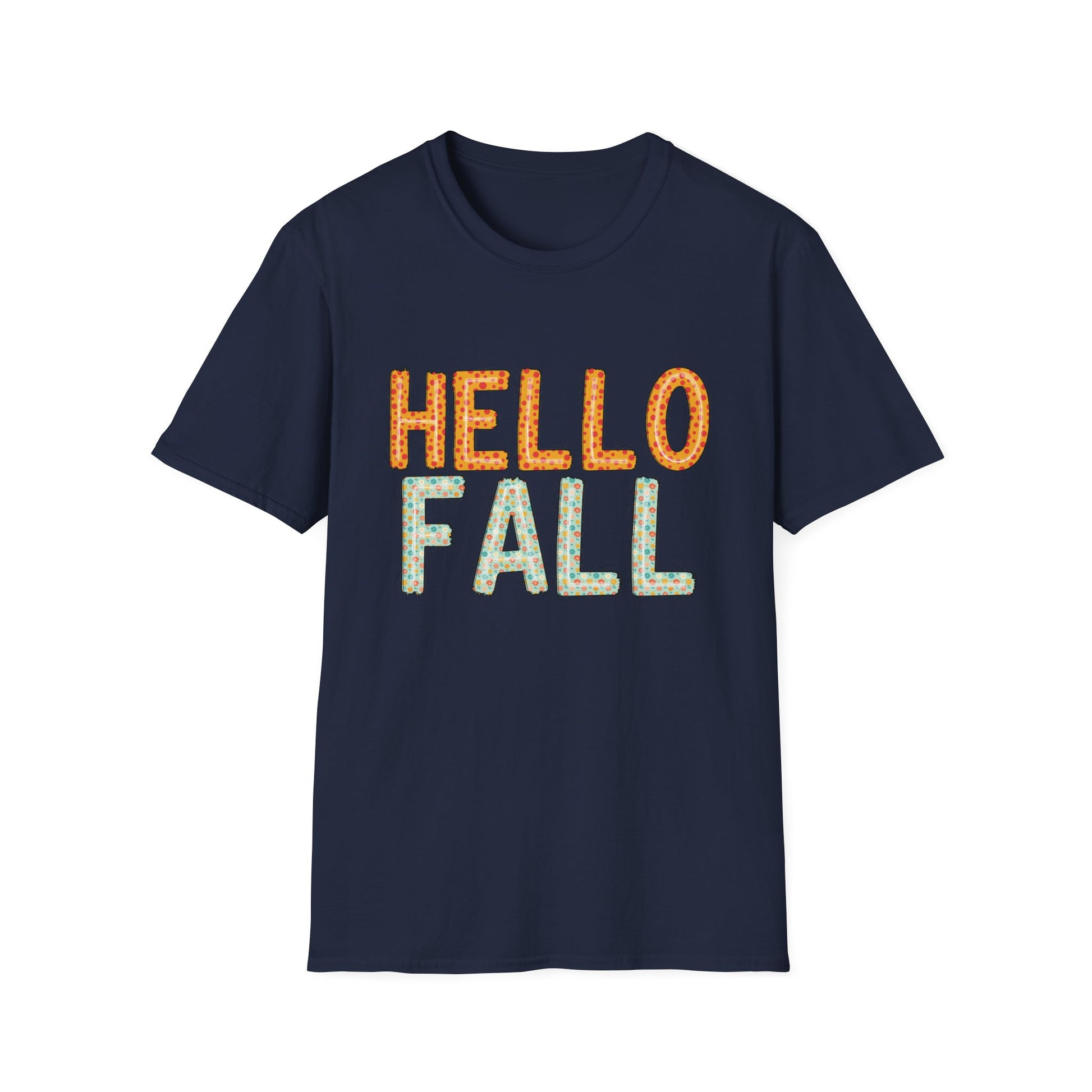Hello Fall Cute Autumn T-Shirt - Holiday or Seasonal Design XS-5X