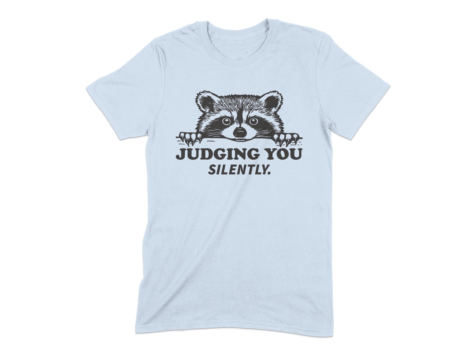 Judging You Silently Raccoon Graphic Tee product