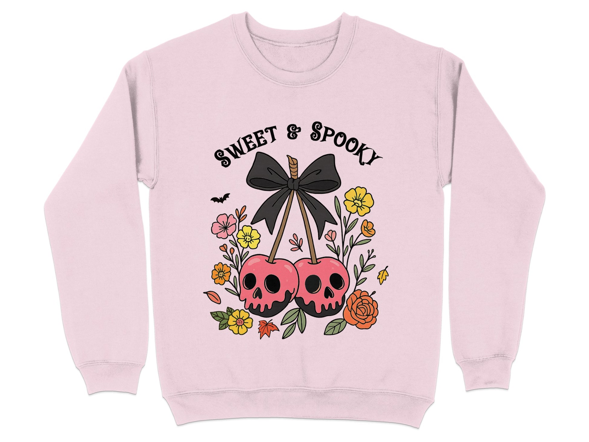 Sweet & Spooky Skull Floral Print Sweatshirt product