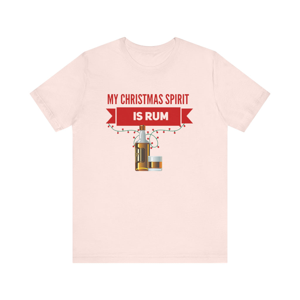 My Christmas Spirit Is Rum Unisex Jersey Short Sleeve Graphic Tee