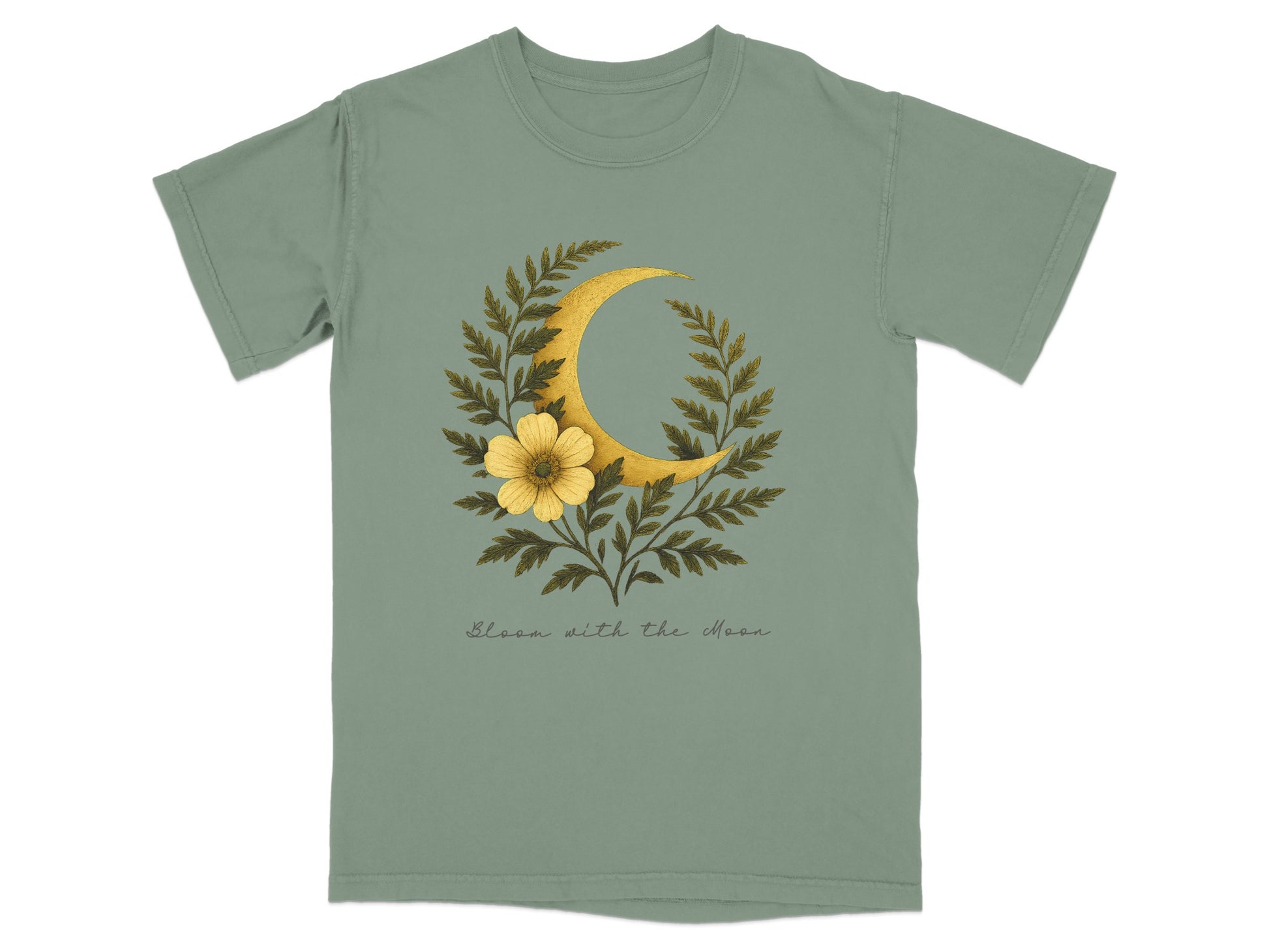 Bloom with the Moon Unique Graphic T-Shirt product type