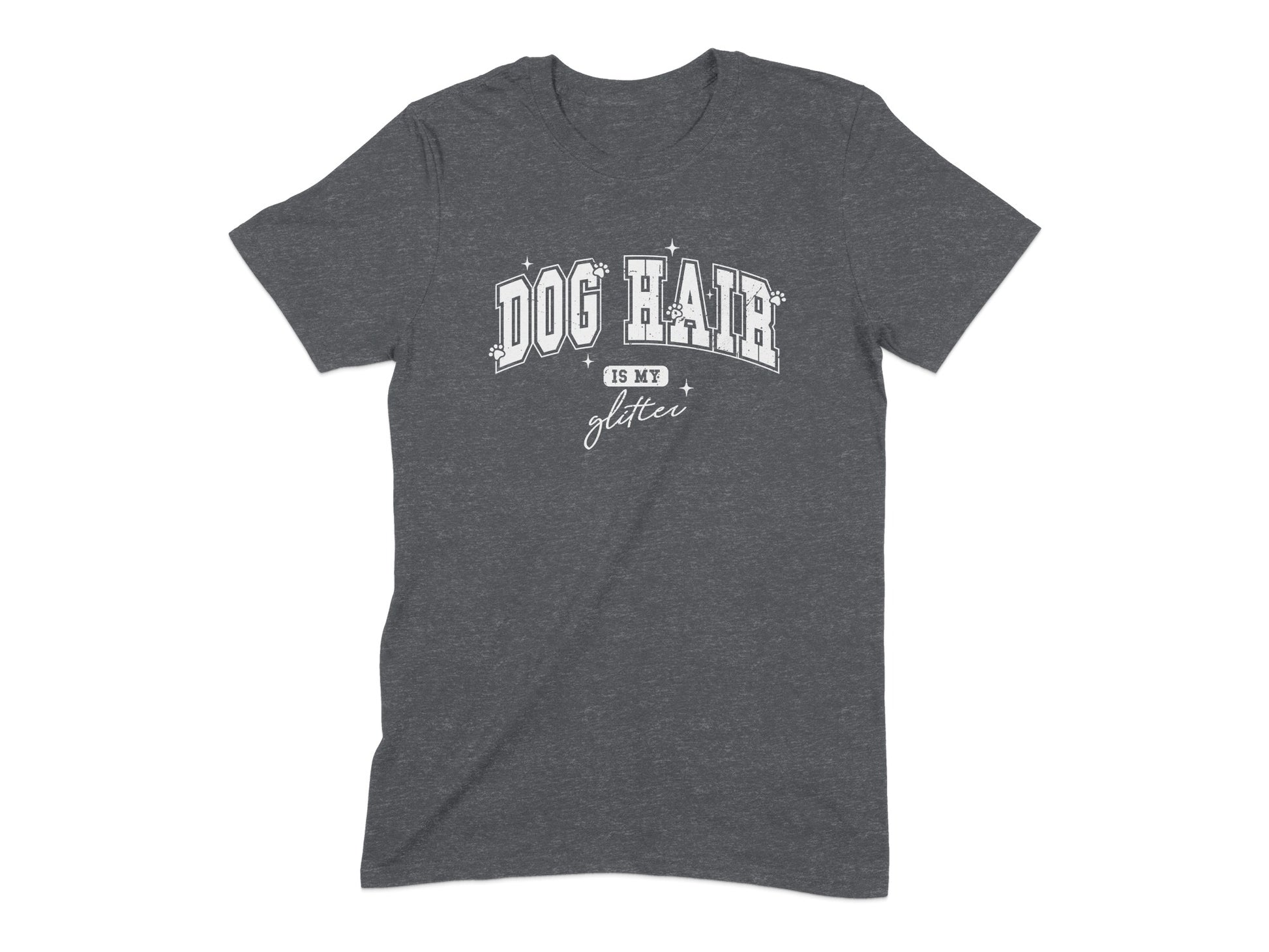 Dog Hair Is My Glitter Grey Graphic Shirt product