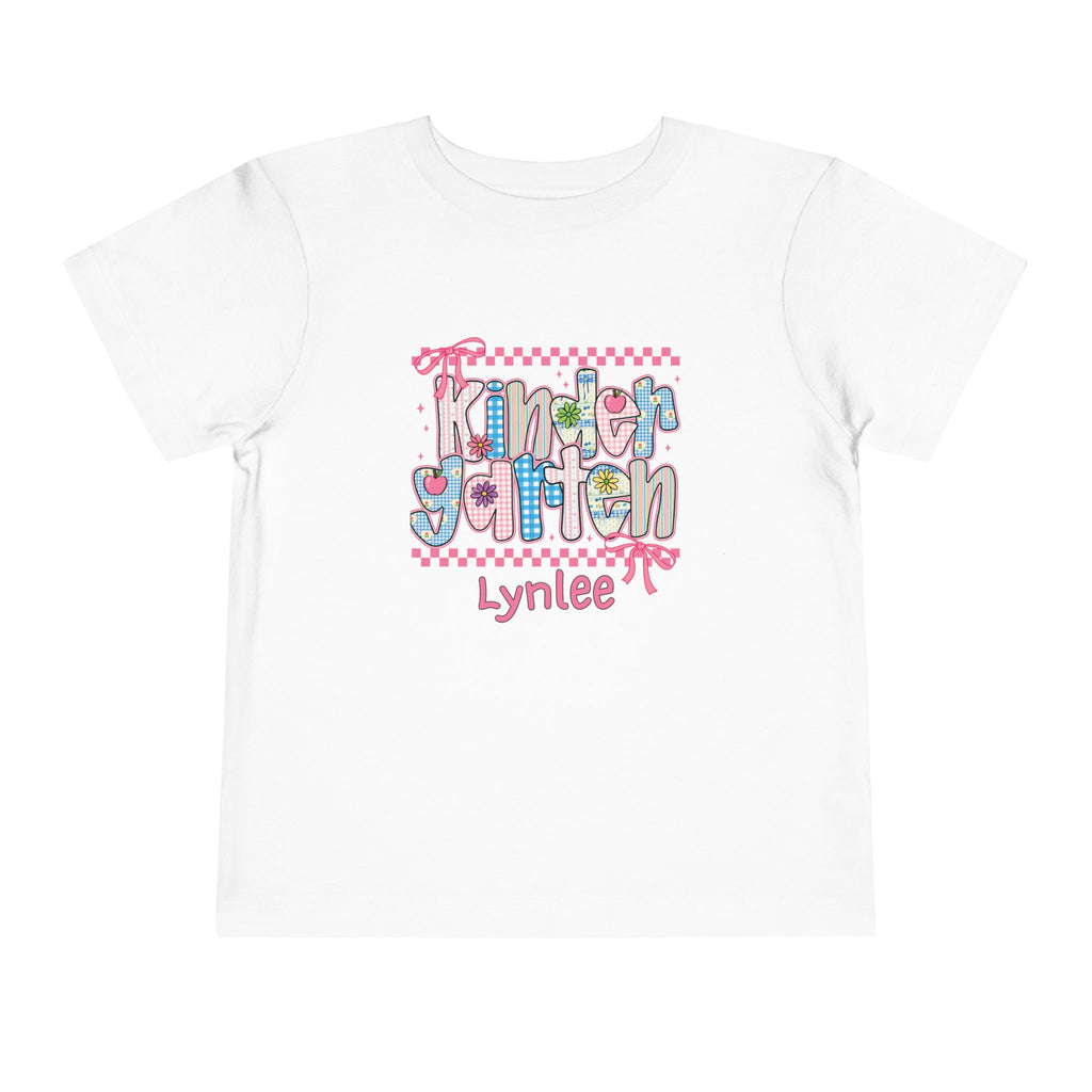 Kindergarten Personalized Back to School T-Shirt for Kids – Toddler Size 2T-5T - Custom Name – First Day of School Shirt