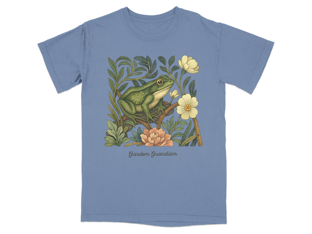 Garden Guardian Frog Floral Graphic T-Shirt product type