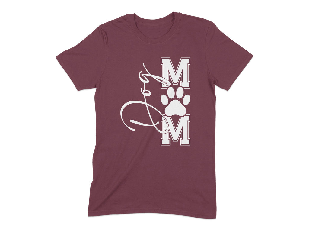 Stylish Maroon Tee with Unique Logo Design Shirt Product