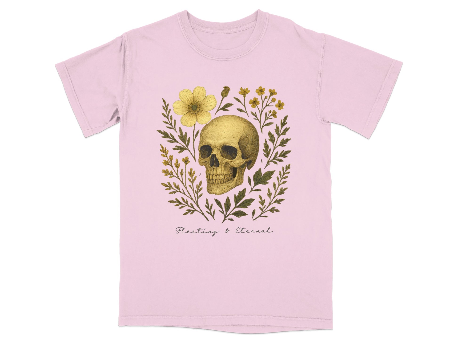 Fleeting and Eternal Skull Graphic T-Shirt product