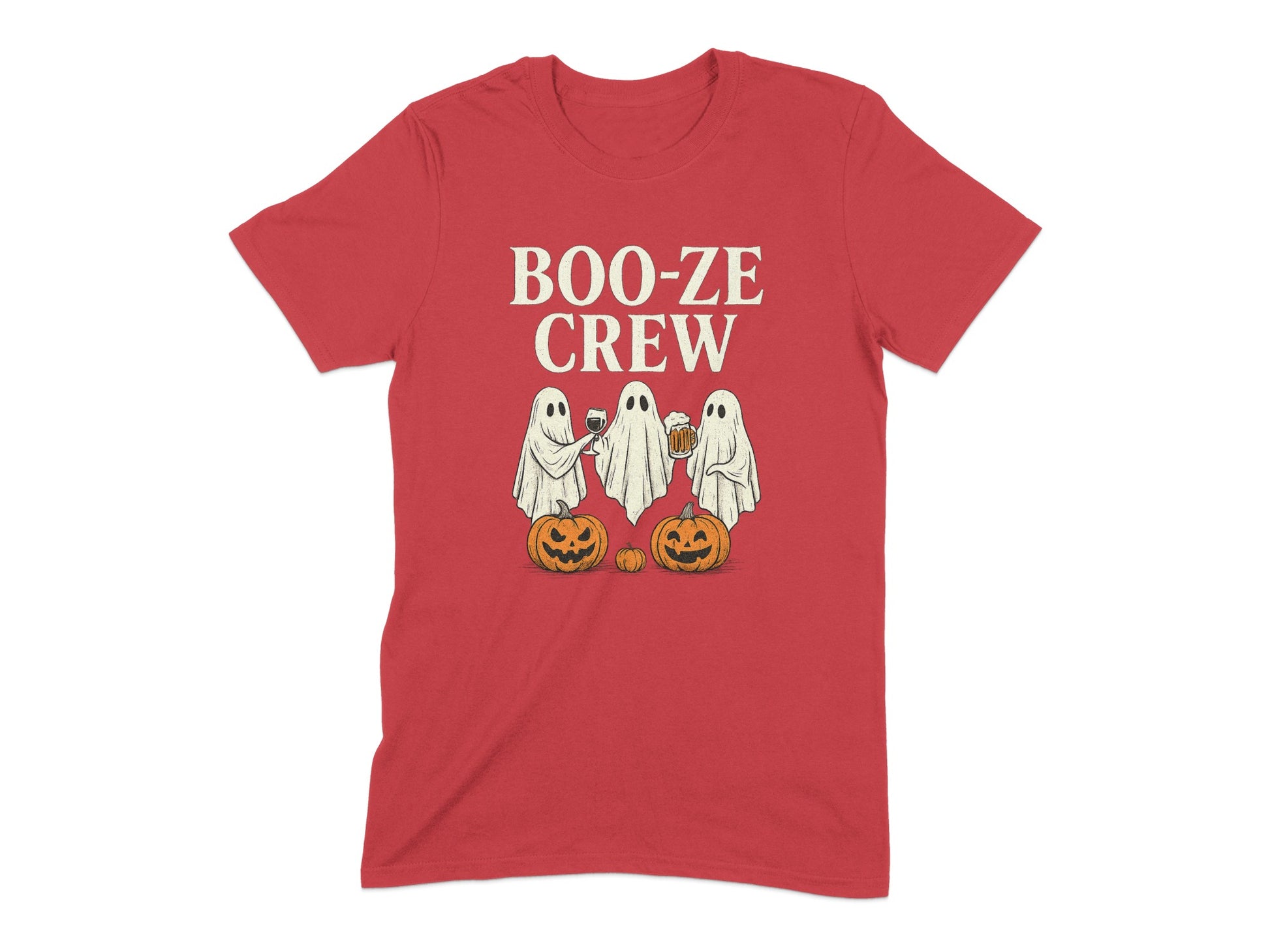 Boo-Ze Crew Halloween Ghosts Pumpkin Shirt product type