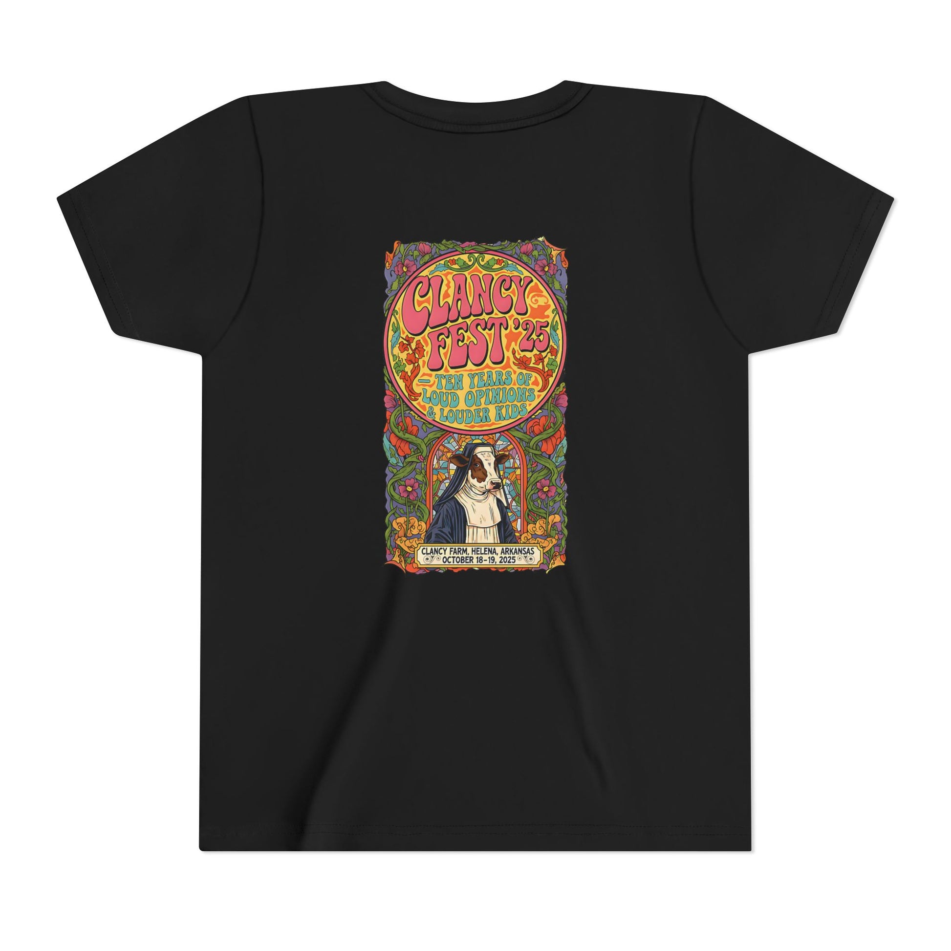 Custom ClancyFest 25 Youth Short Sleeve Extra Lightweight Cotton/Poly Tee, KIDS S-XL
