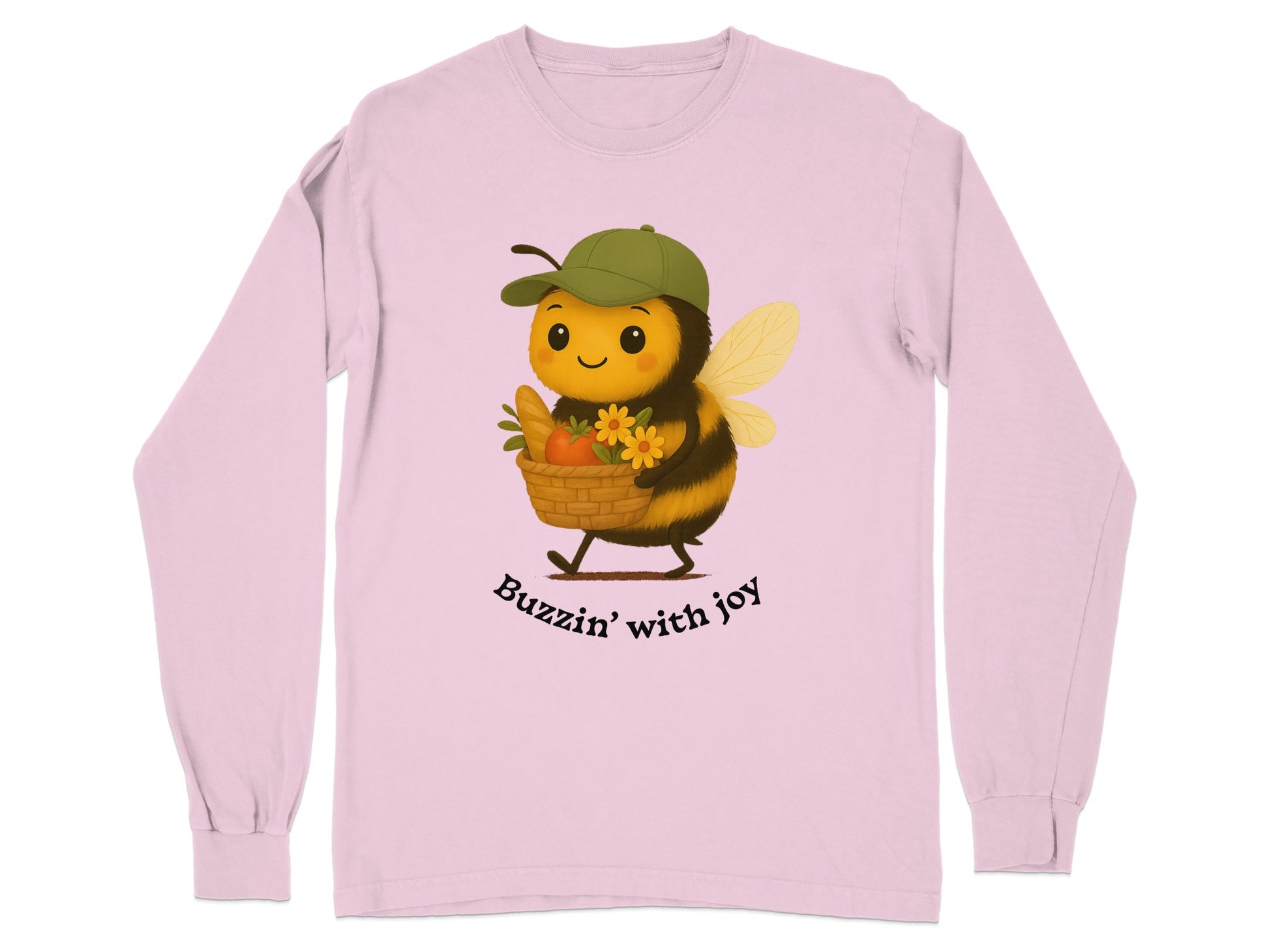 Buzzin' with joy graphic long sleeve shirt product type