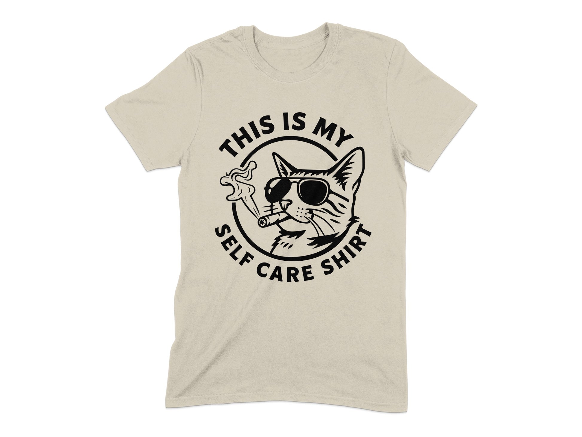This Is My Self Care Shirt Humorous Cat T-shirt Product