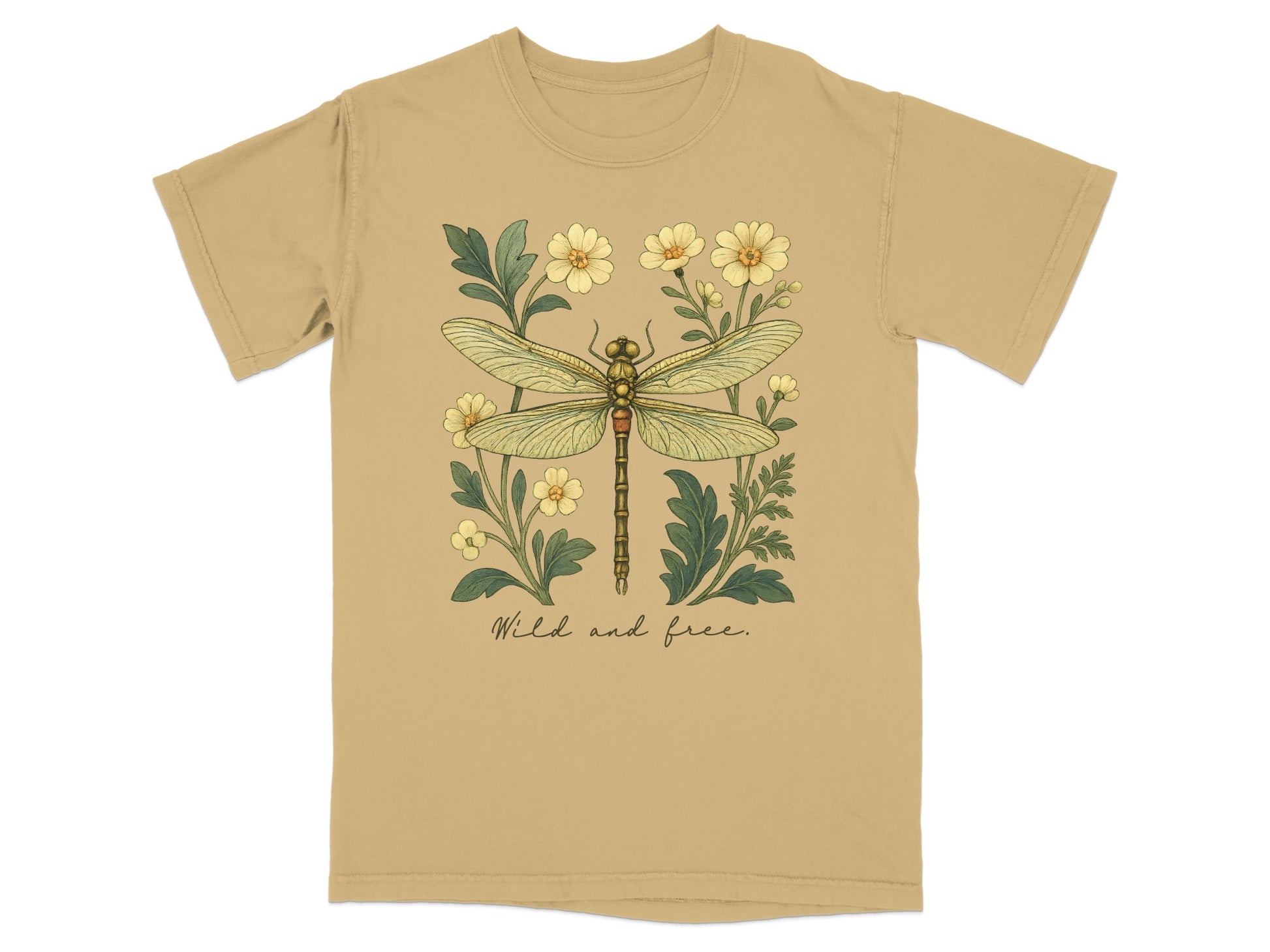 Wild and Free Dragonfly Floral T-Shirt product