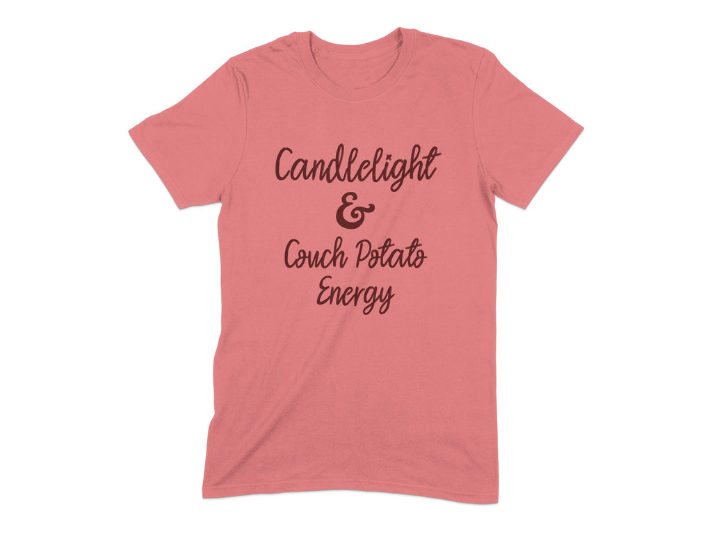 Candlelight and Couch Potato Energy T-shirt product type